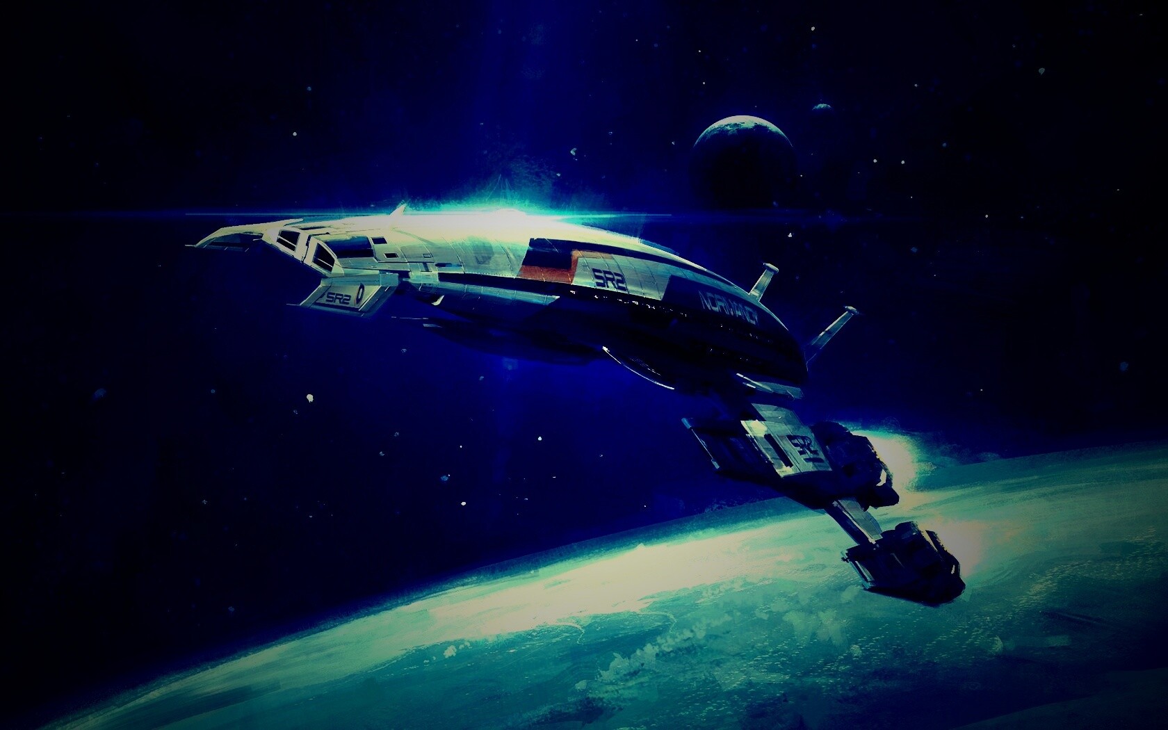 Корабль Normandy обои