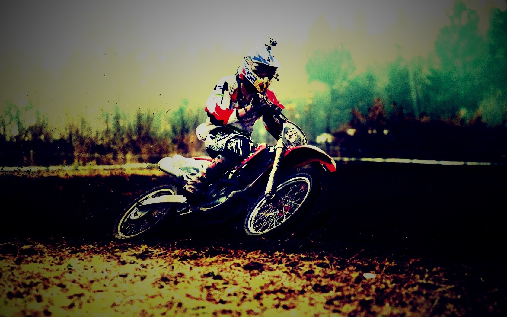 Зрелищное ралли на мотоциклах обои