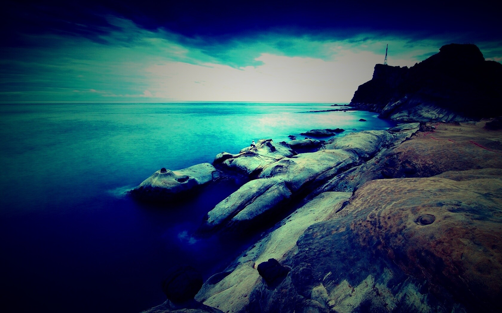 Замерзший мыс где-то там обои