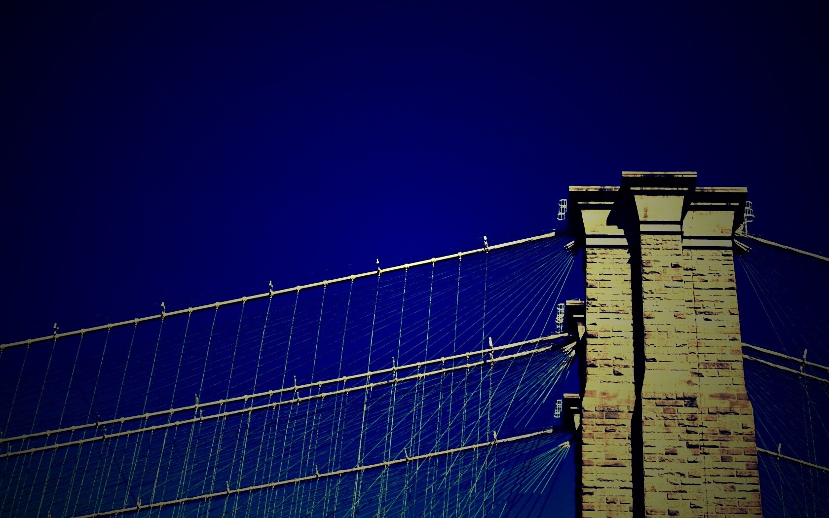 Одна из арок Бруклинского Моста обои