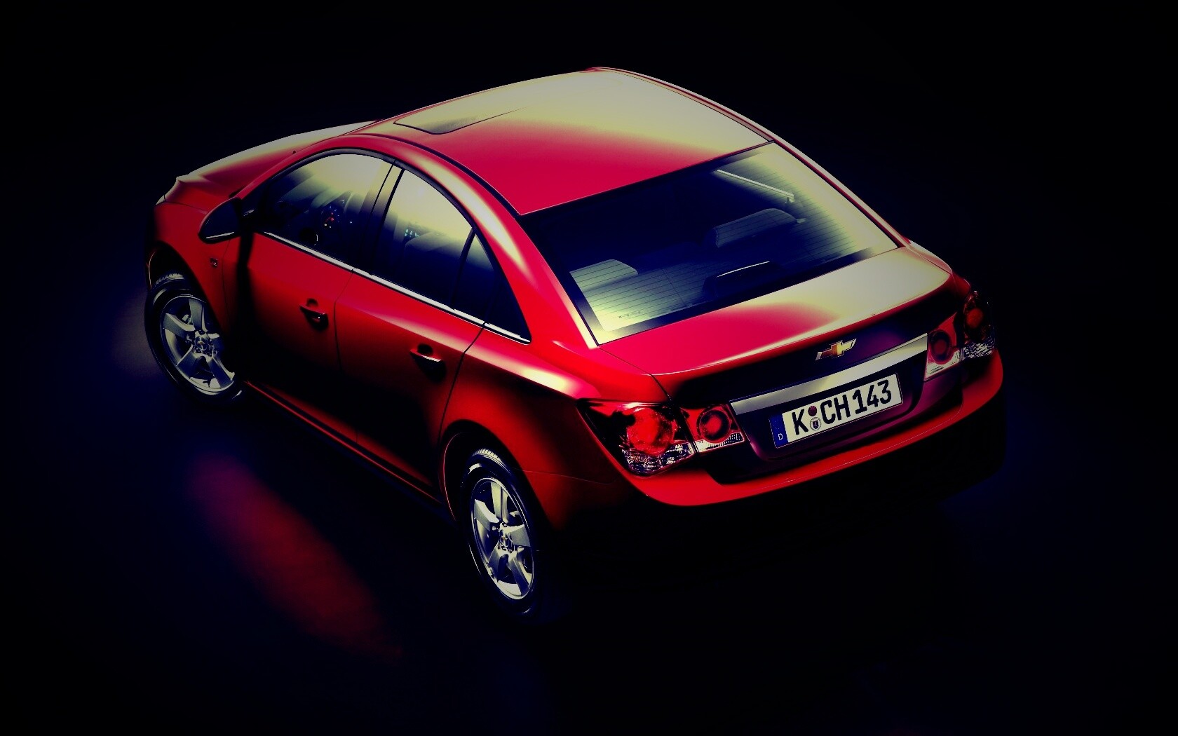 Шевроле Cruze красного цвета обои