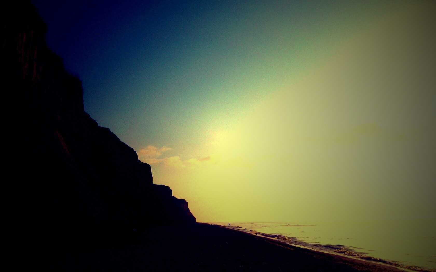 Уединенный пляж обои