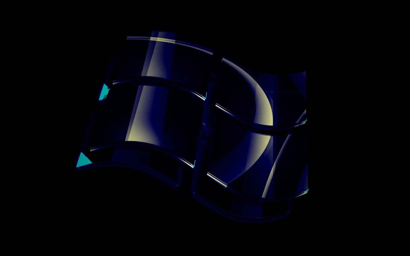 Стеклянный логотип Windows обои