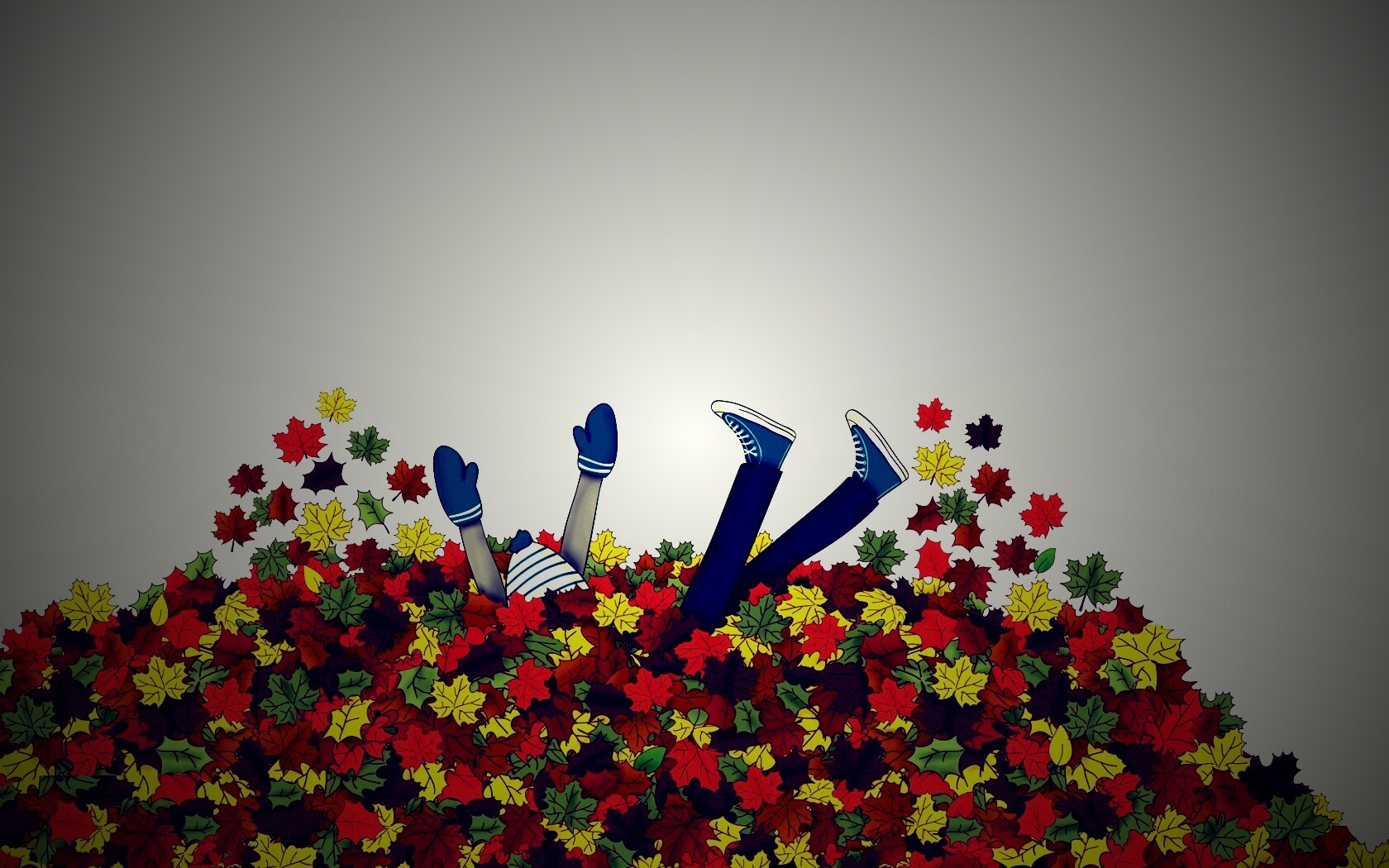 Опавшие листья обои