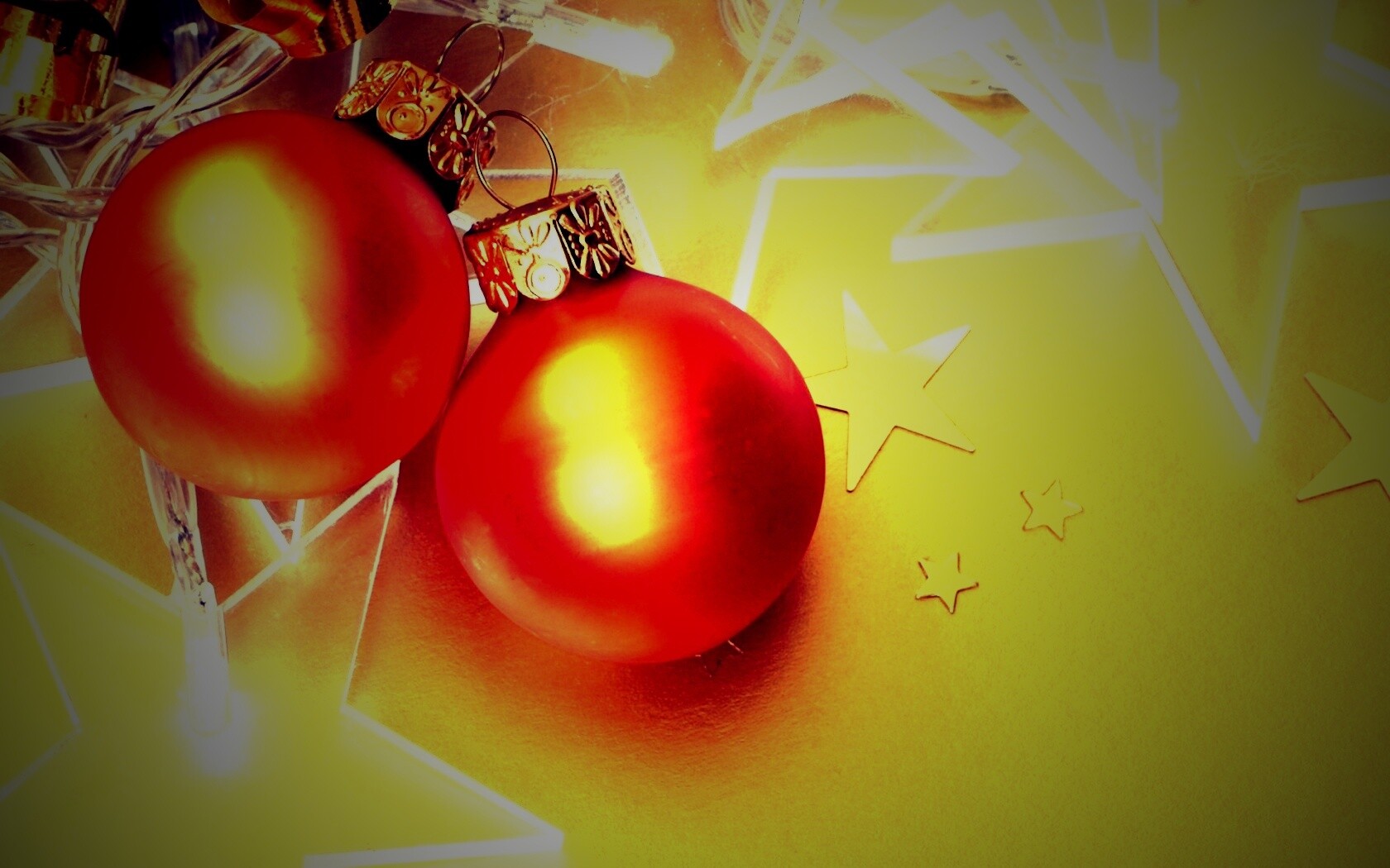 Елочные игрушки обои