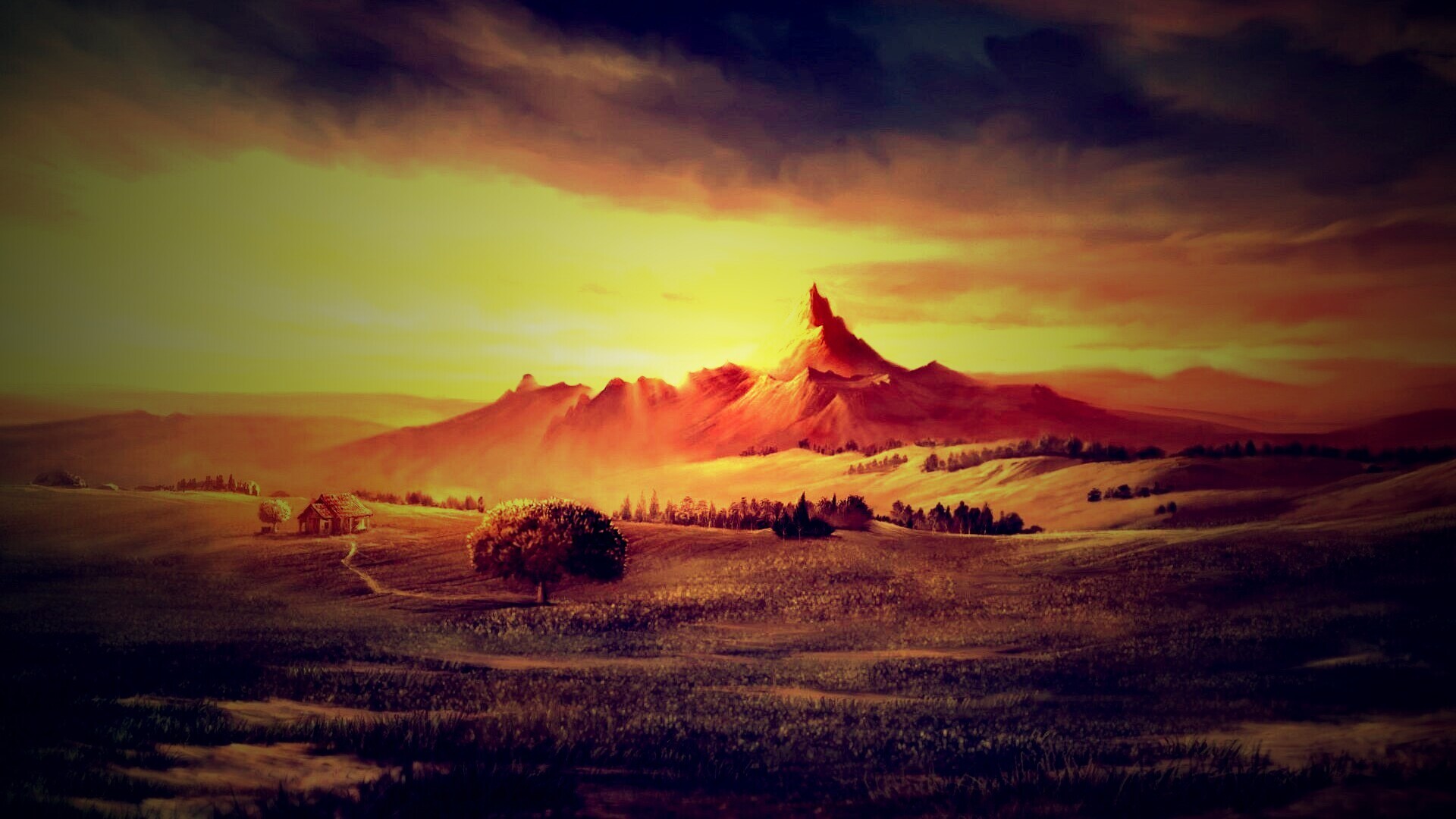 Пейзаж обои