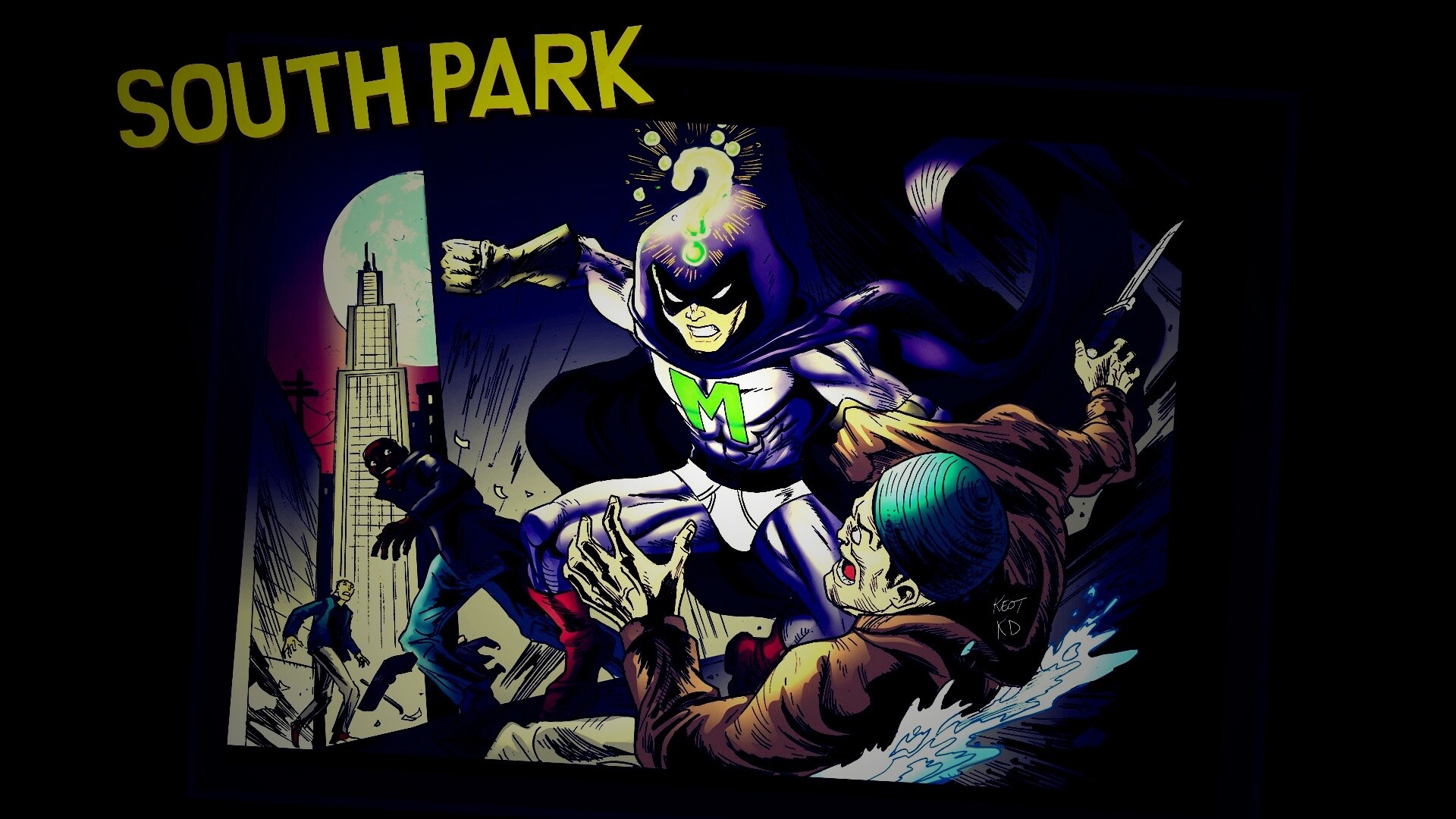 Комикс про Мистериона обои