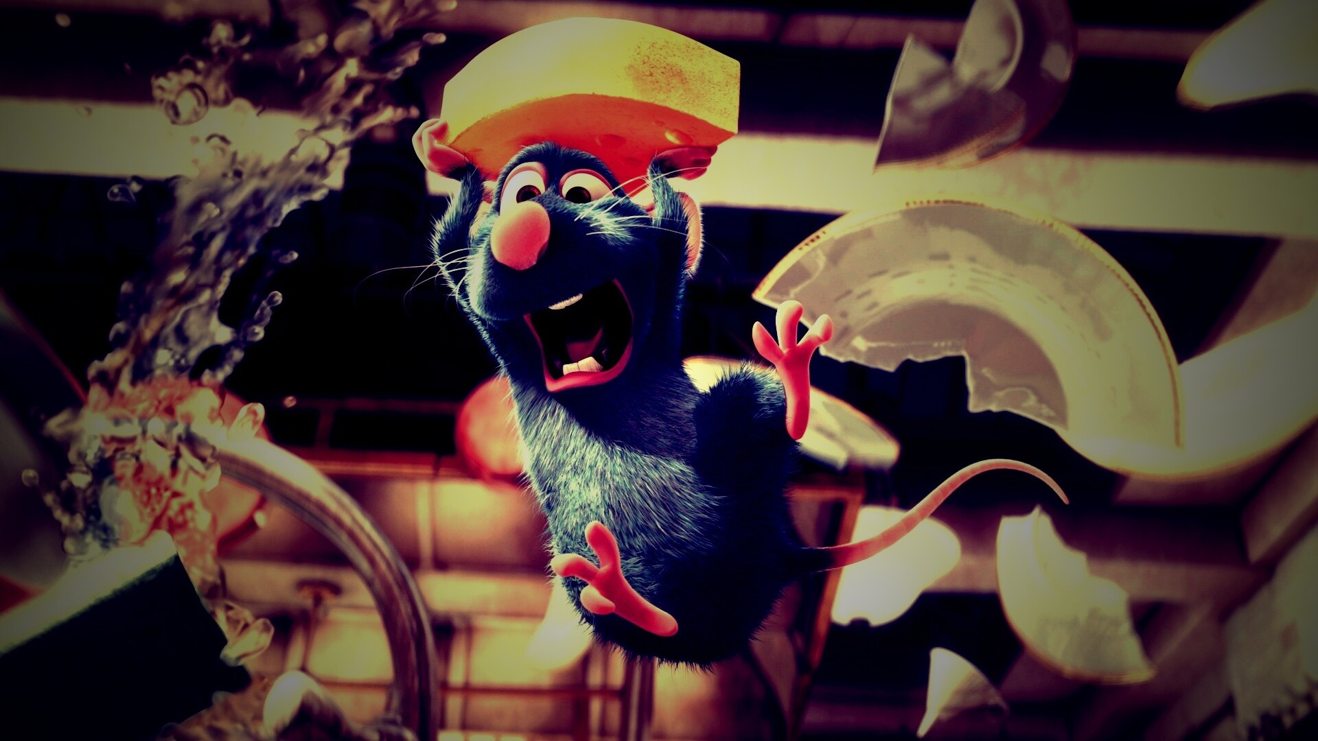 Крыса с сыром из Рататуя обои