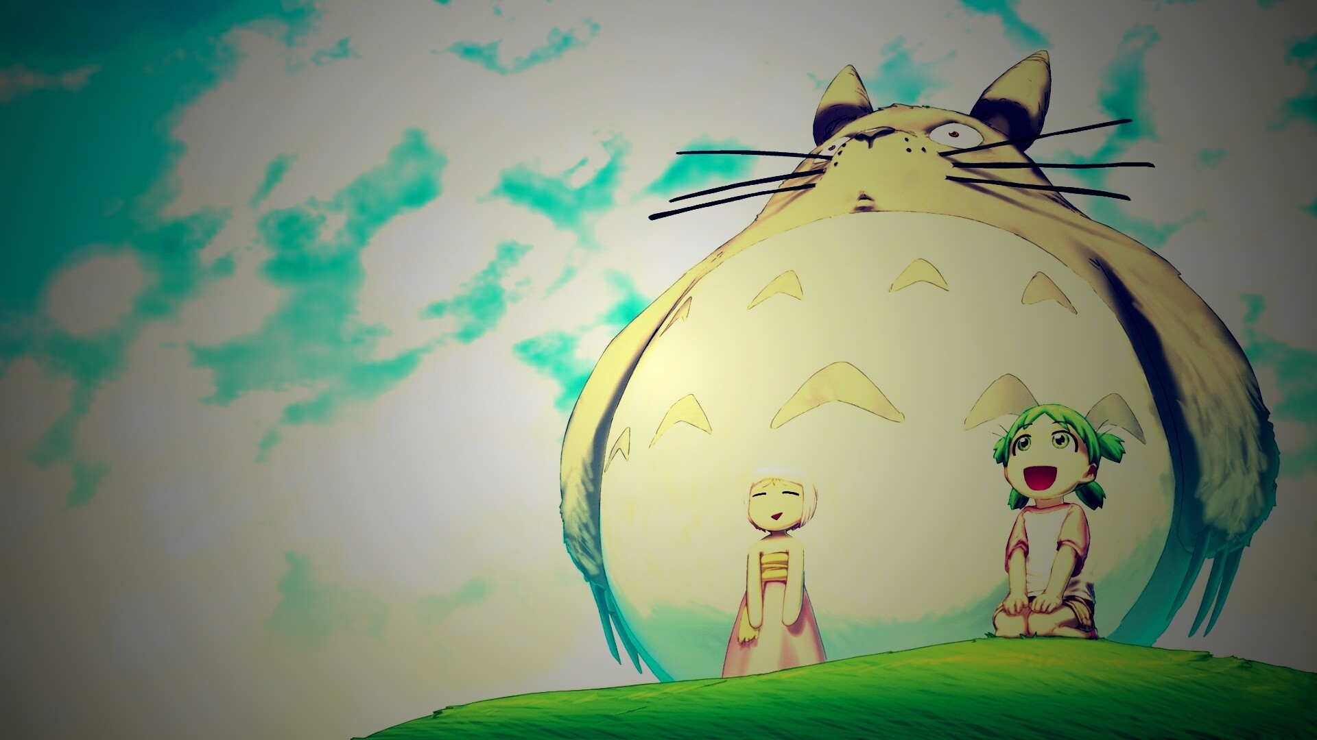 Дети с толстой мышью обои