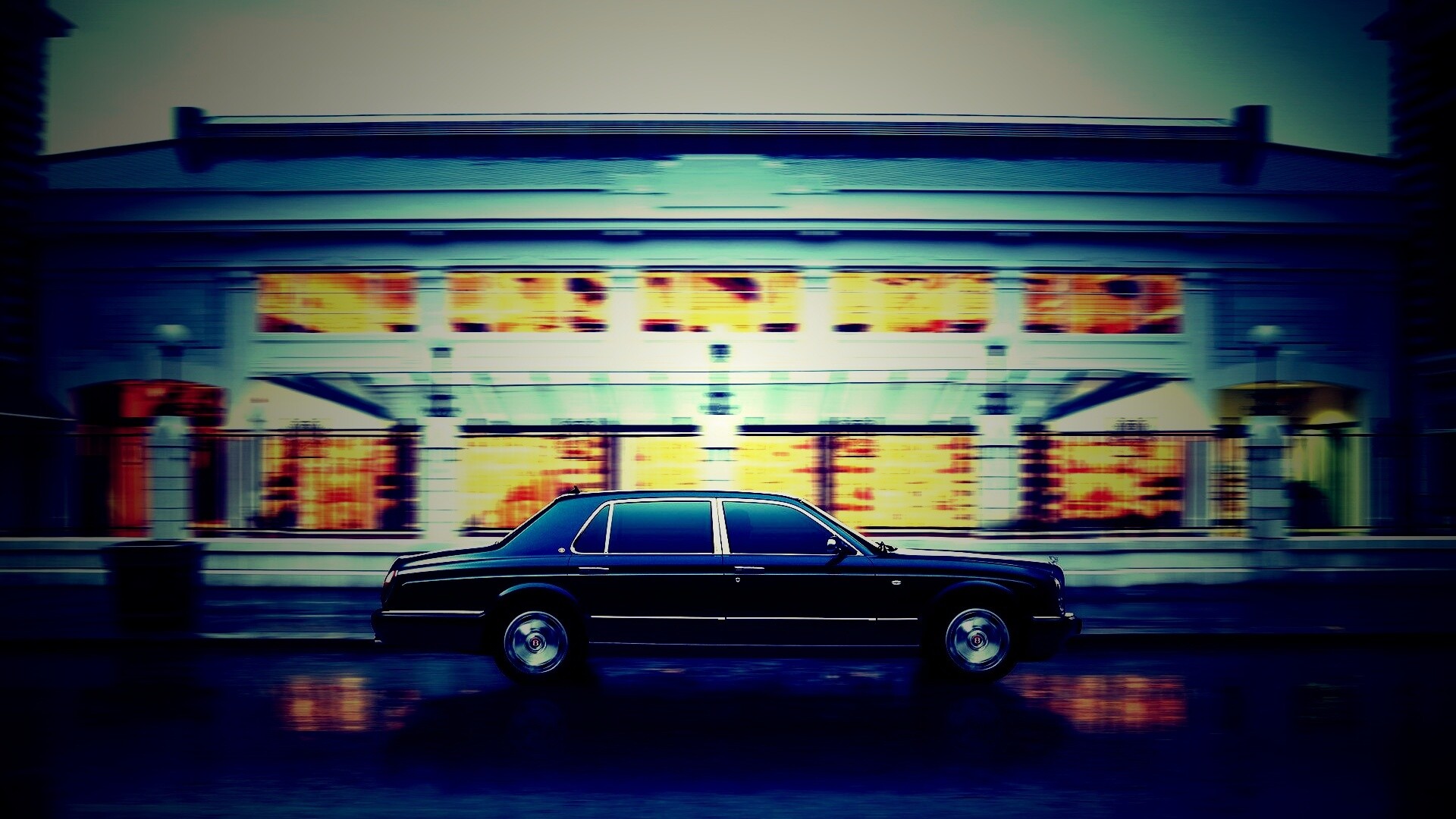 Бентли в городе обои