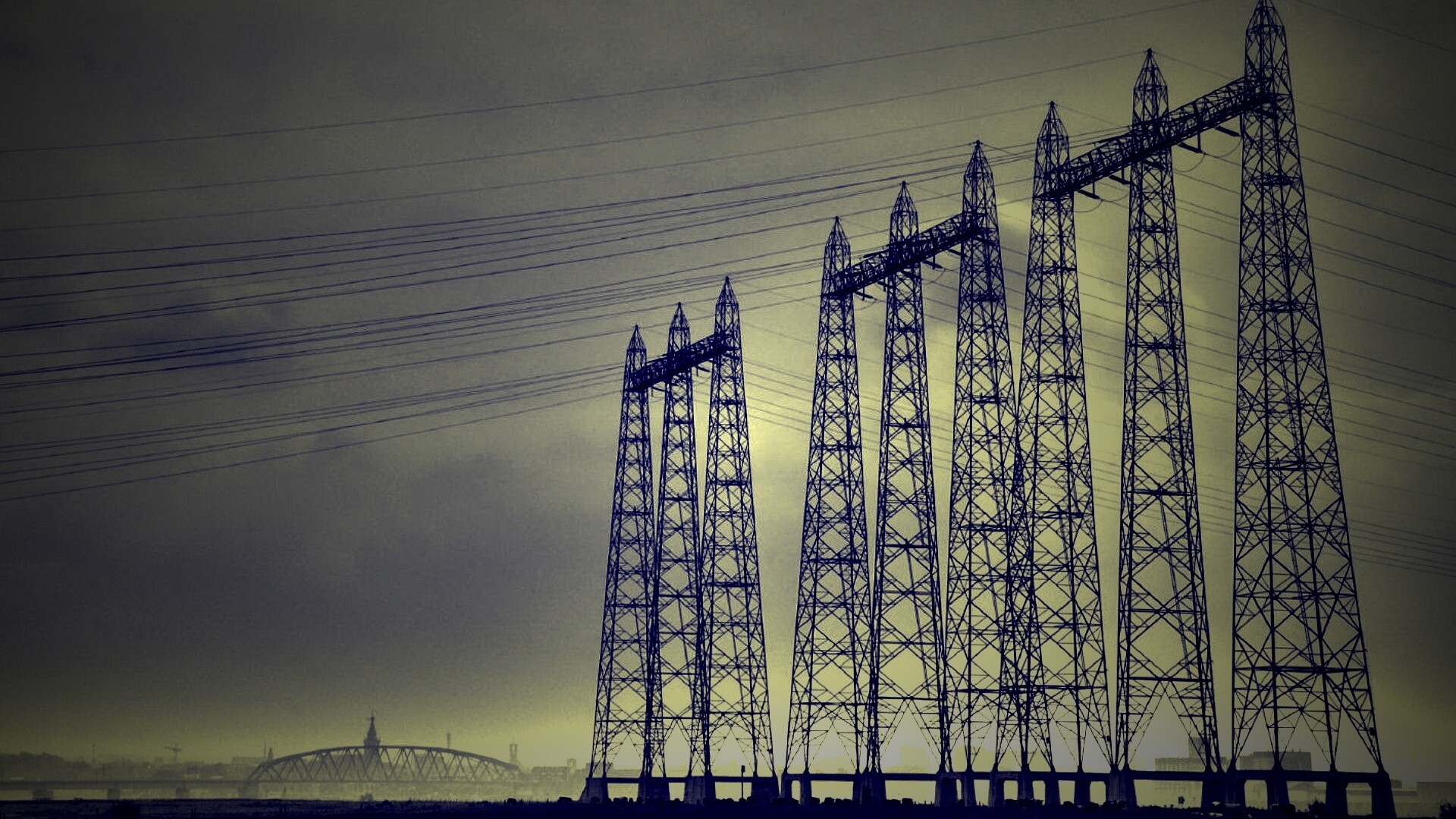 Линии электропередачи обои