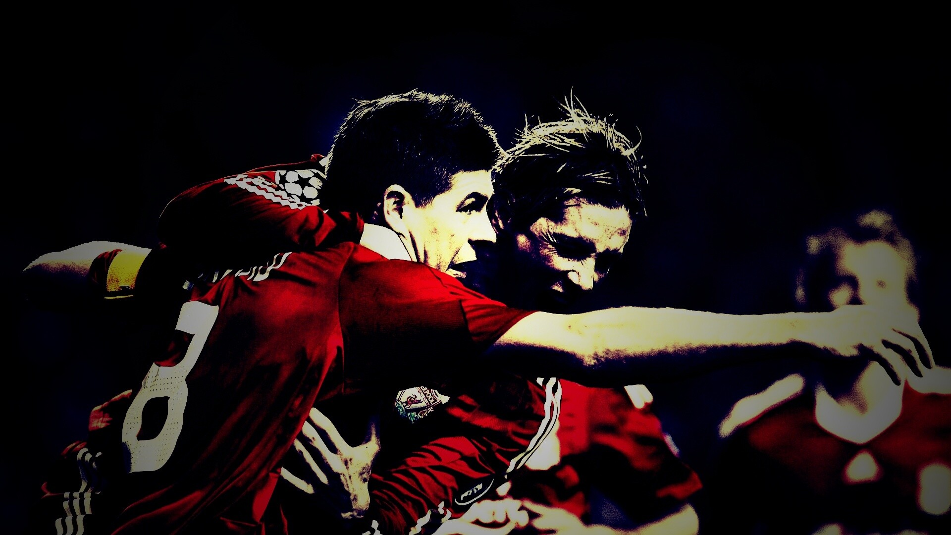 Радость от забитого гола обои