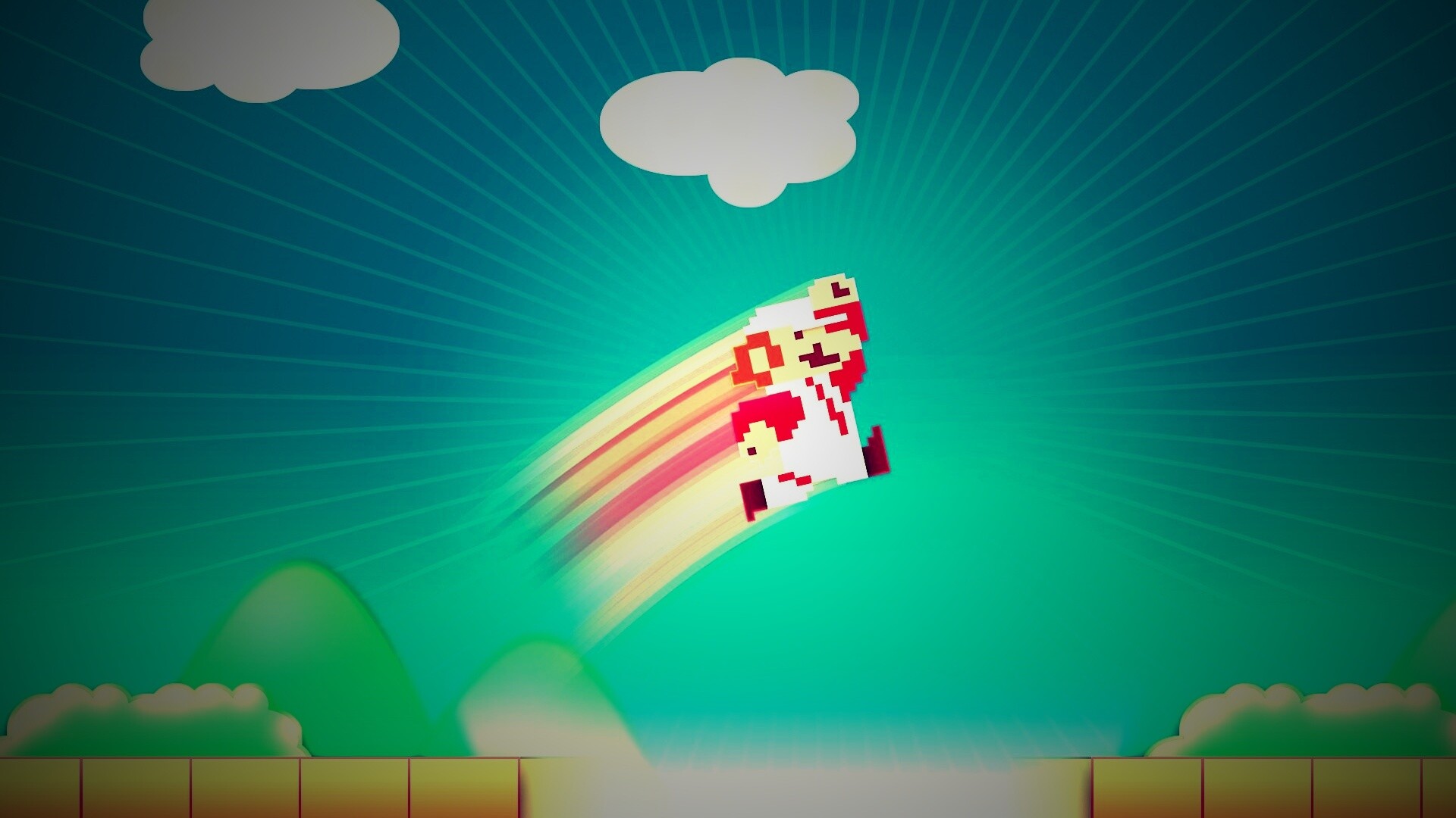 Прыжок Марио обои