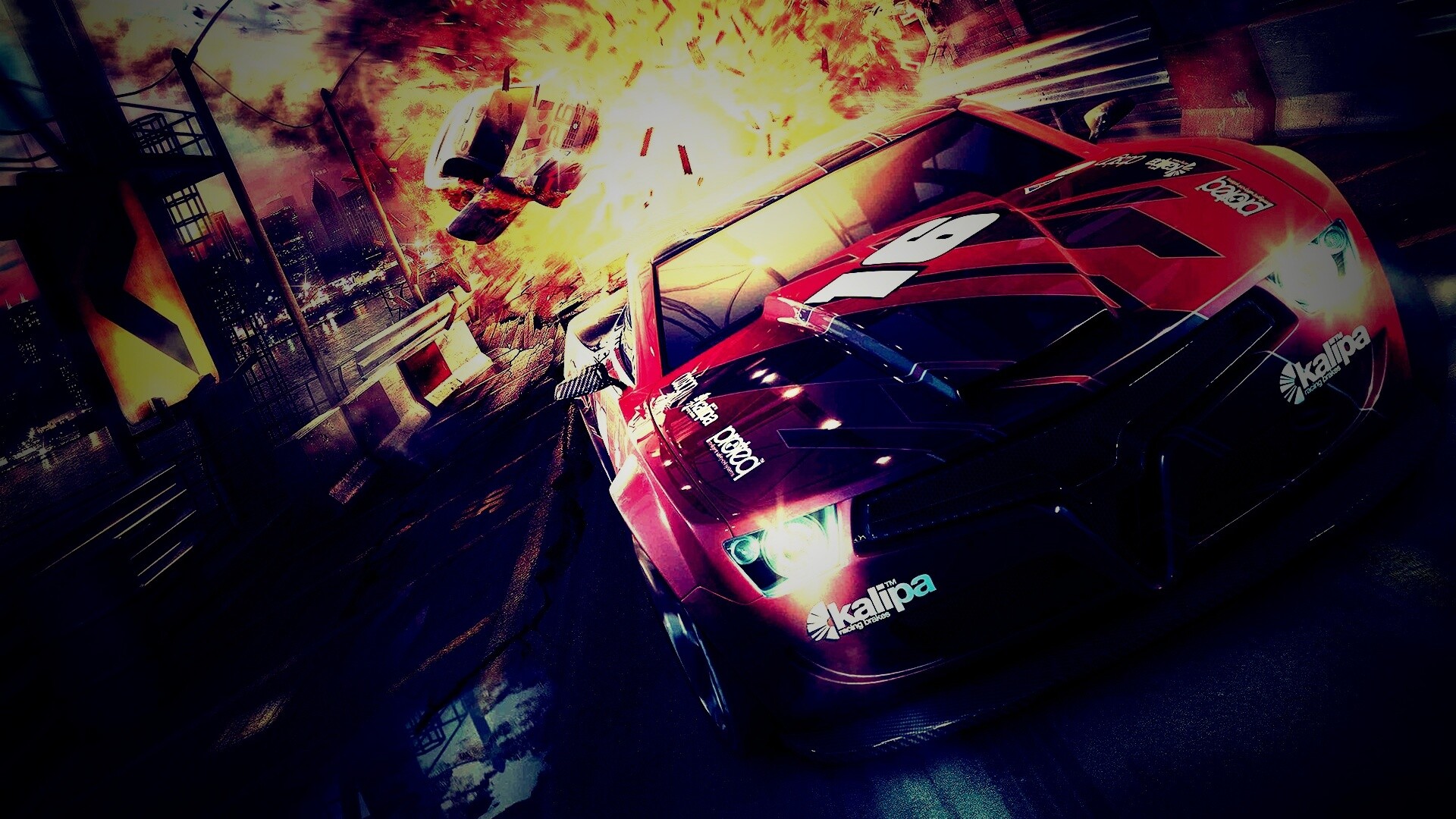 Взрывные гонки обои