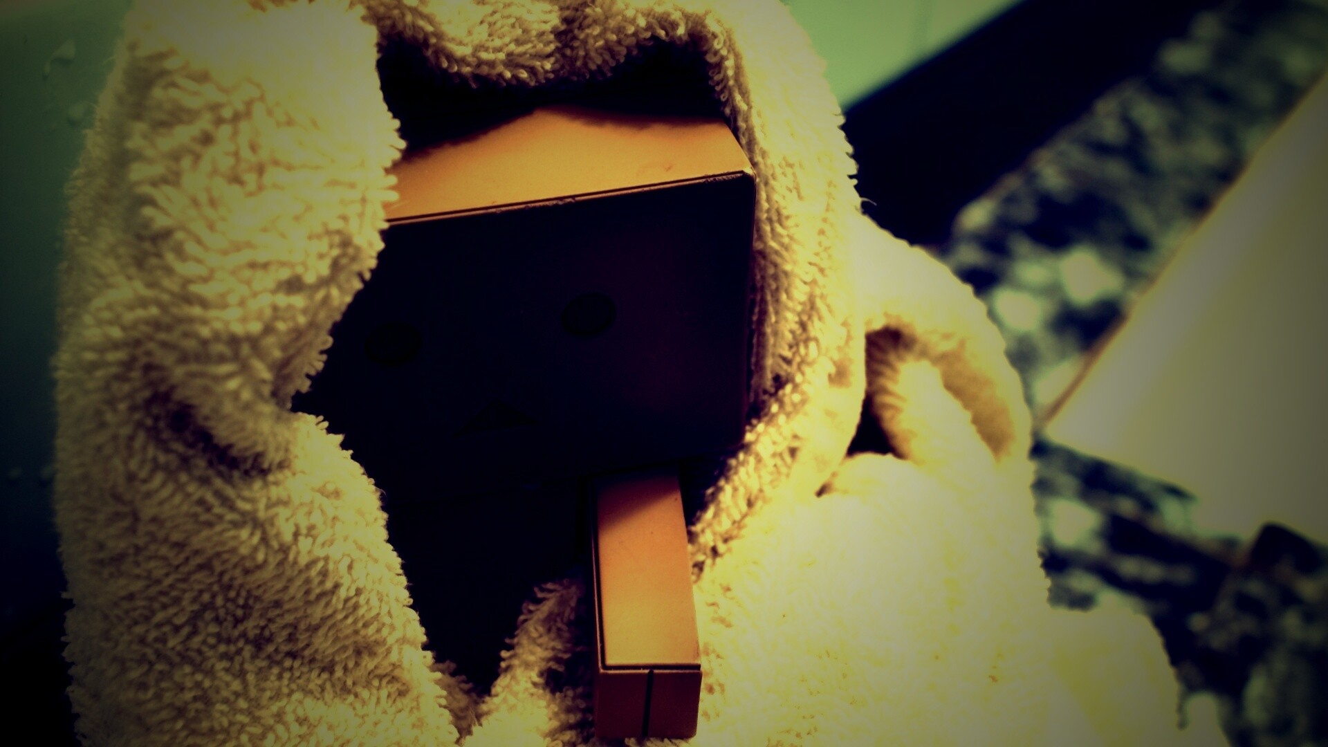 Yotsubato Danbo в полотенце обои