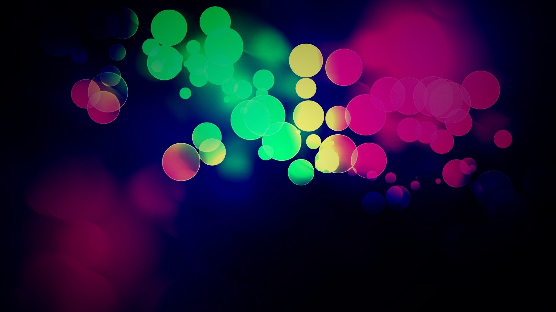 Разноцветные круги света обои