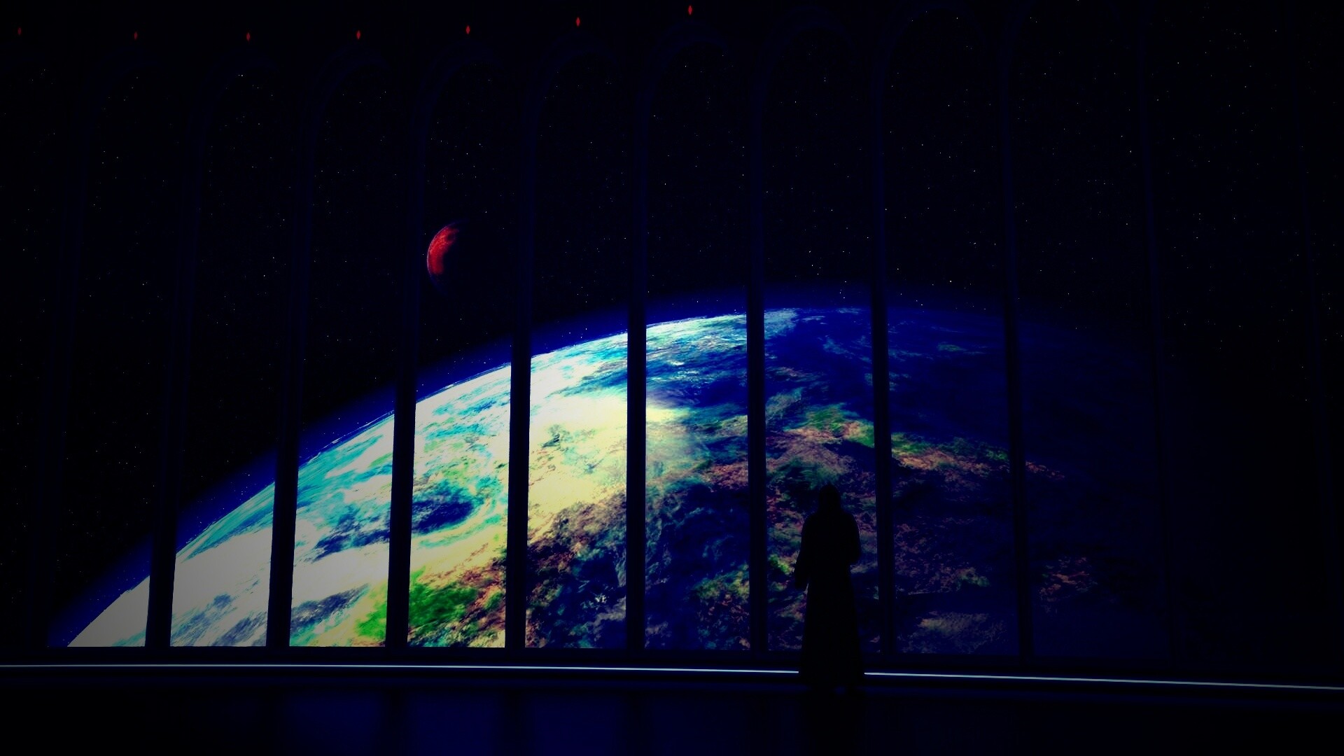 Вид на планету обои