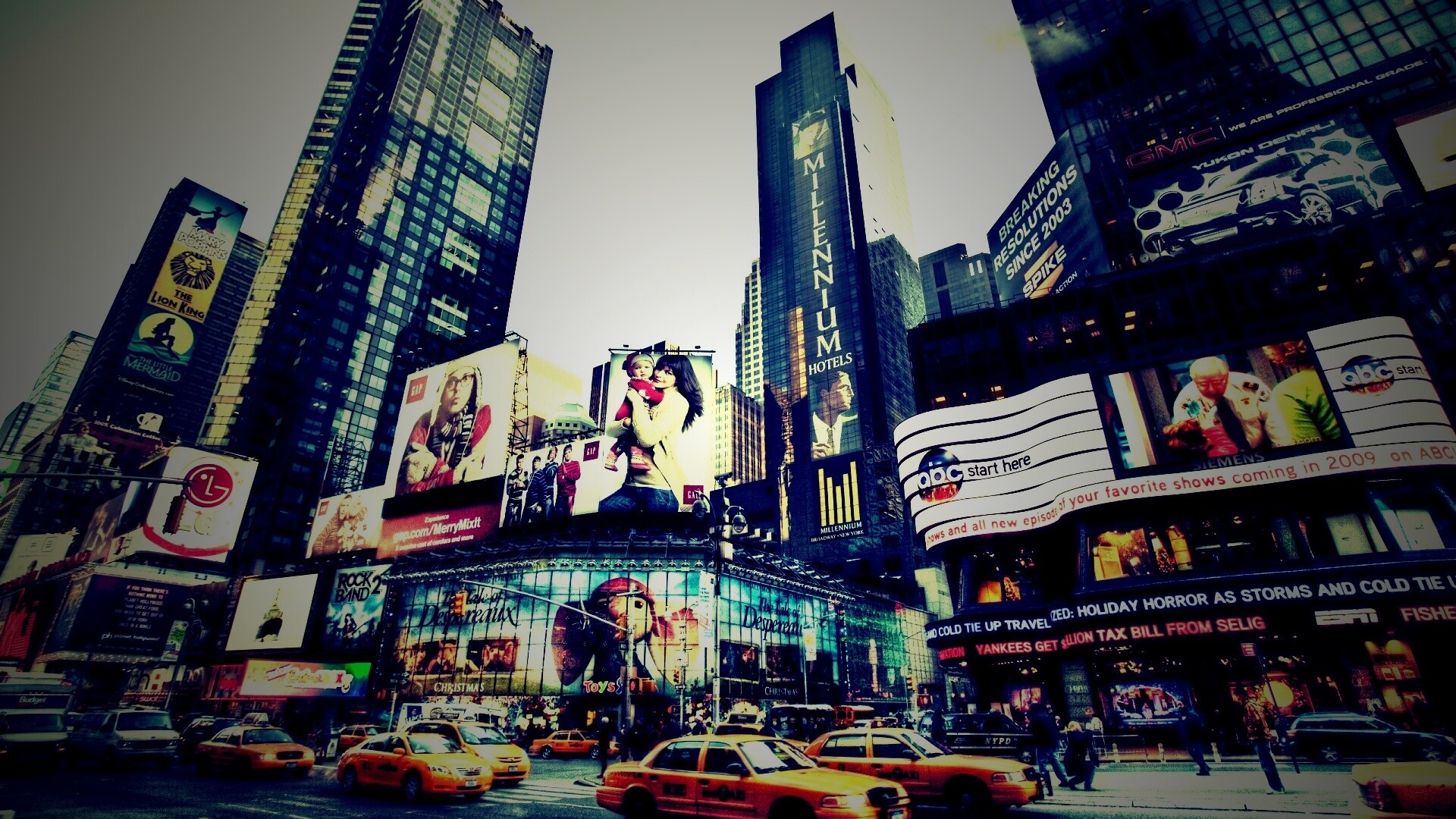 Улицы Нью-Йорка обои