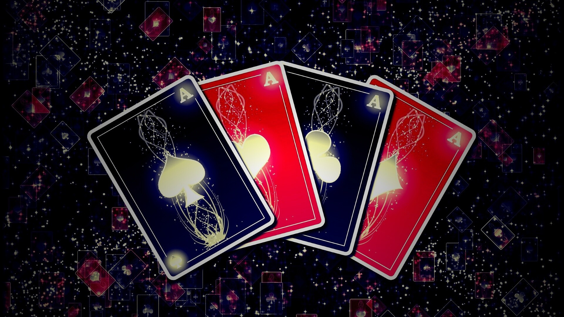 Каре из тузов обои