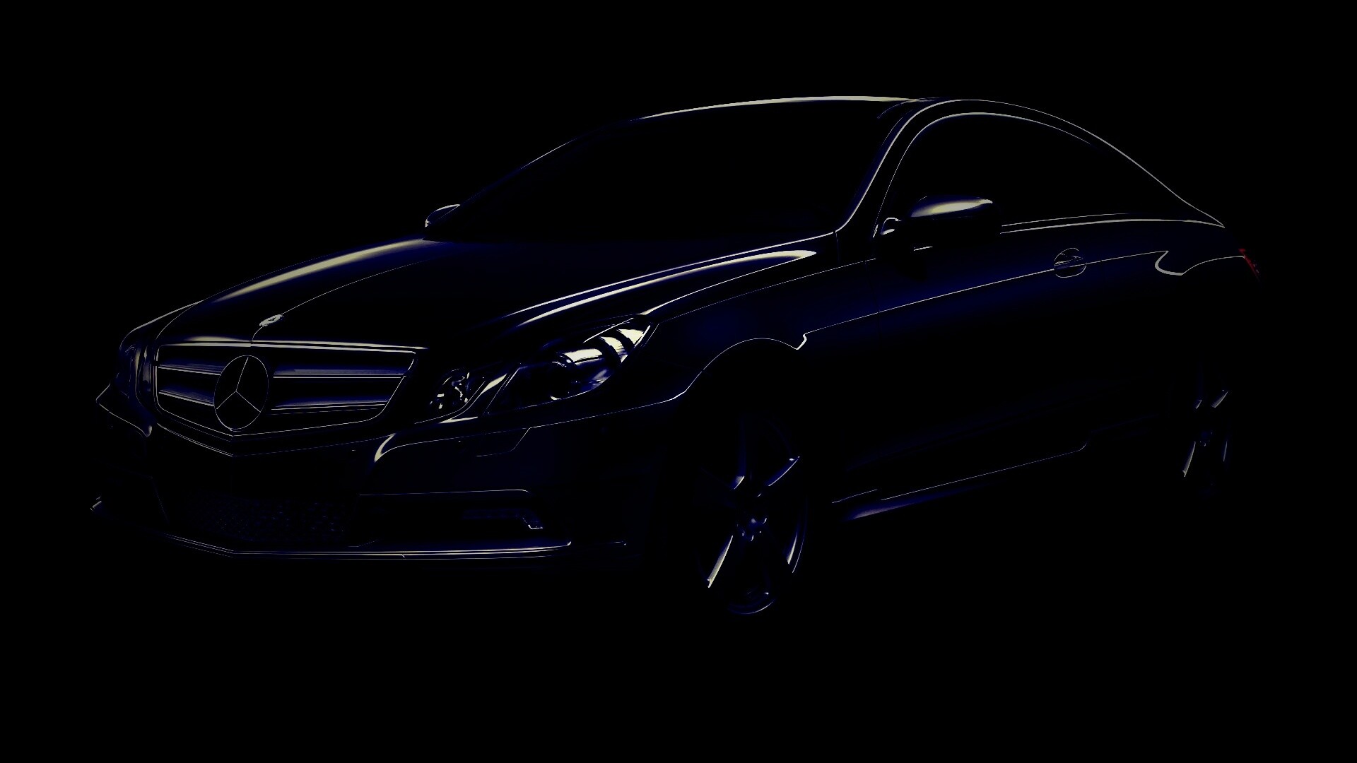 Черный Мерседес обои