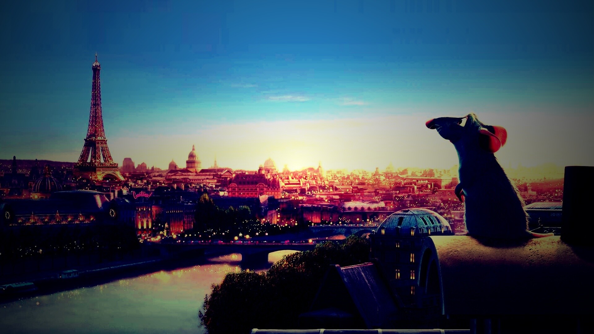 Париж в Рататуе обои