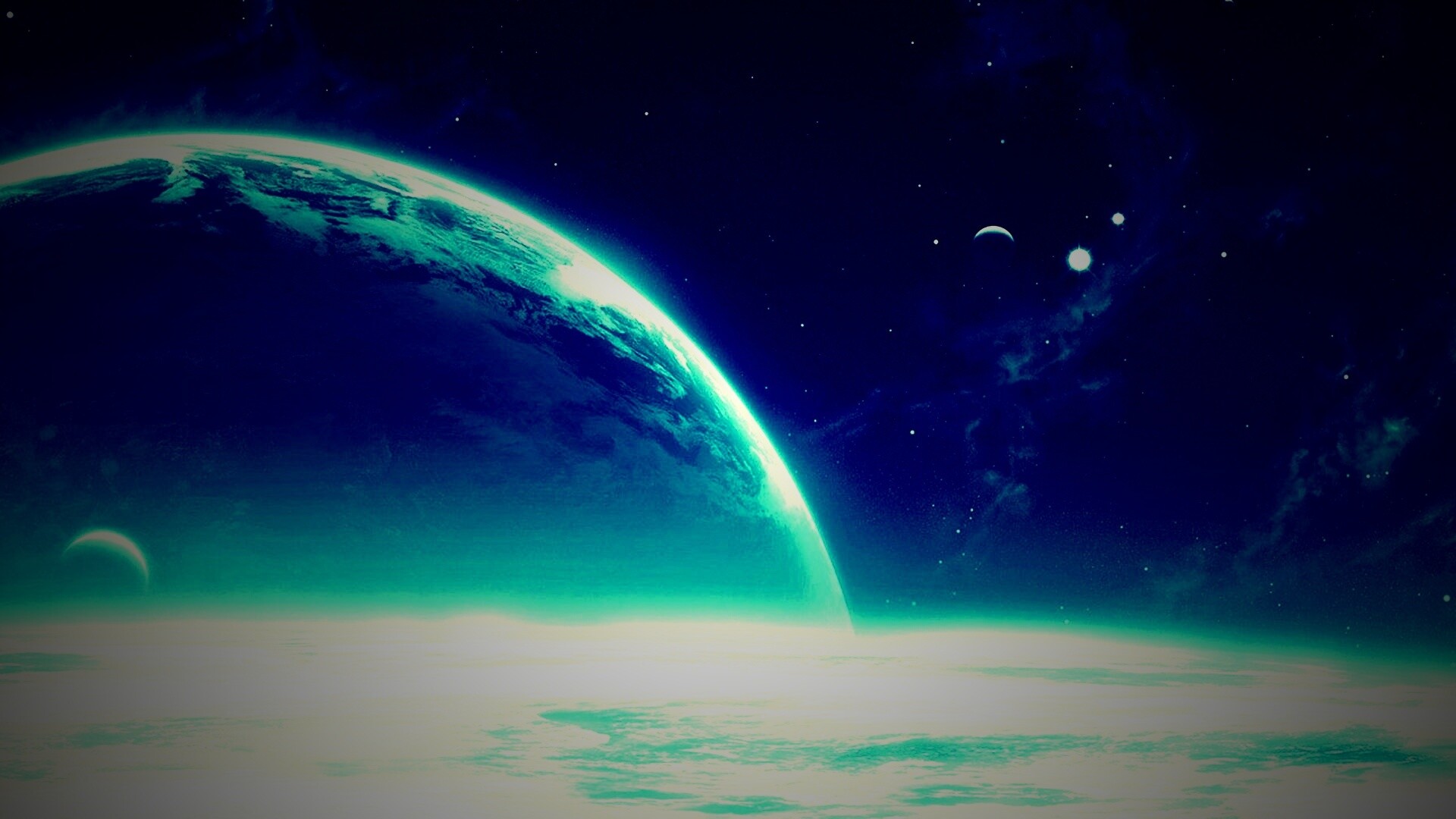 Планета за горизонтом обои