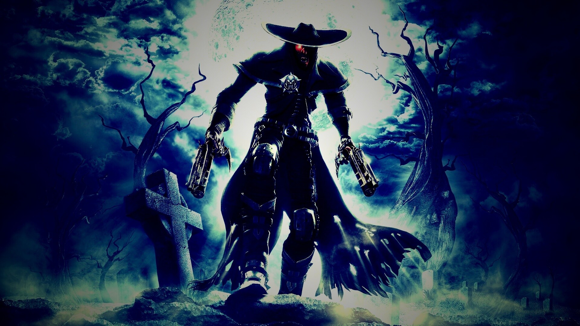 Мертвец с пистолетами обои