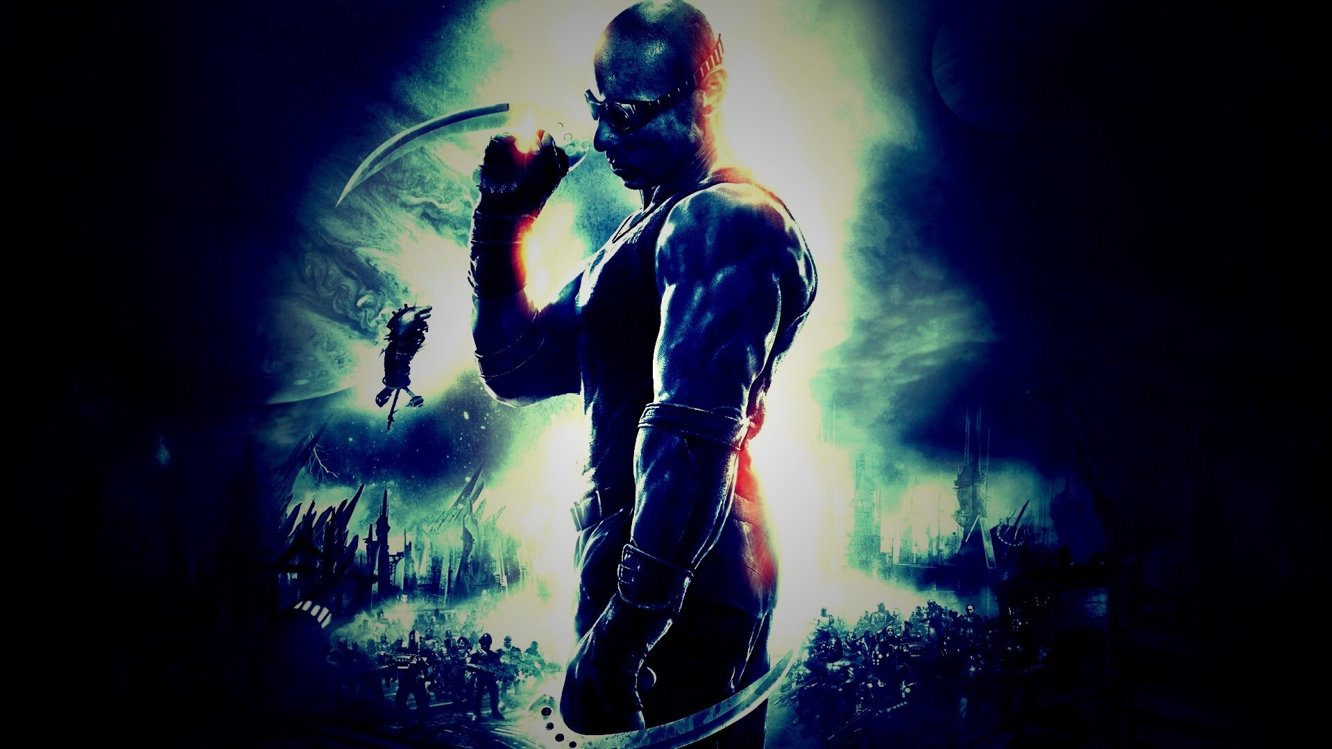 Риддик с клинками обои