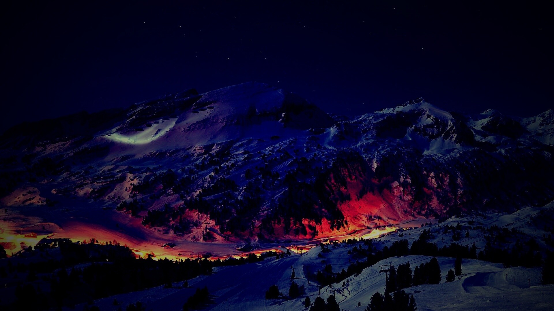 Горнолыжный курорт обои