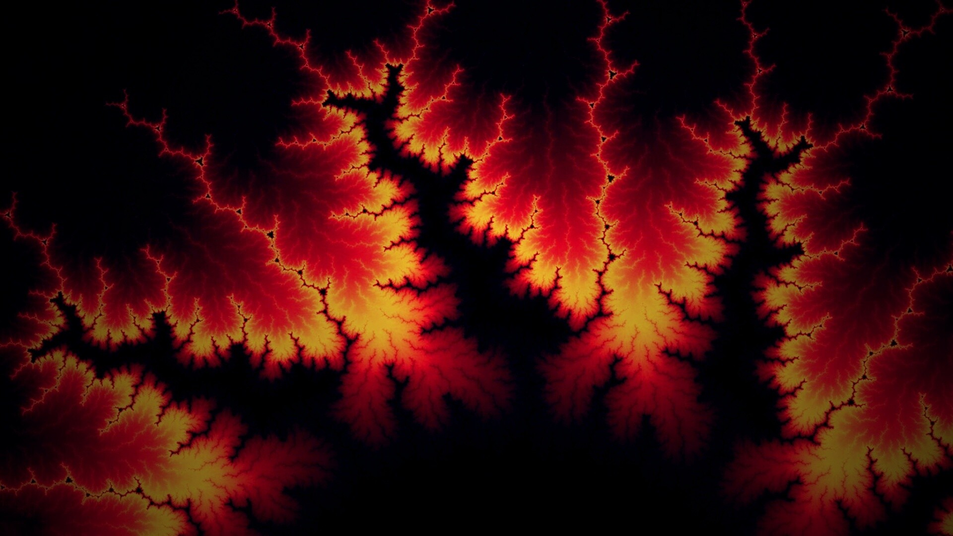 Огненные молнии обои