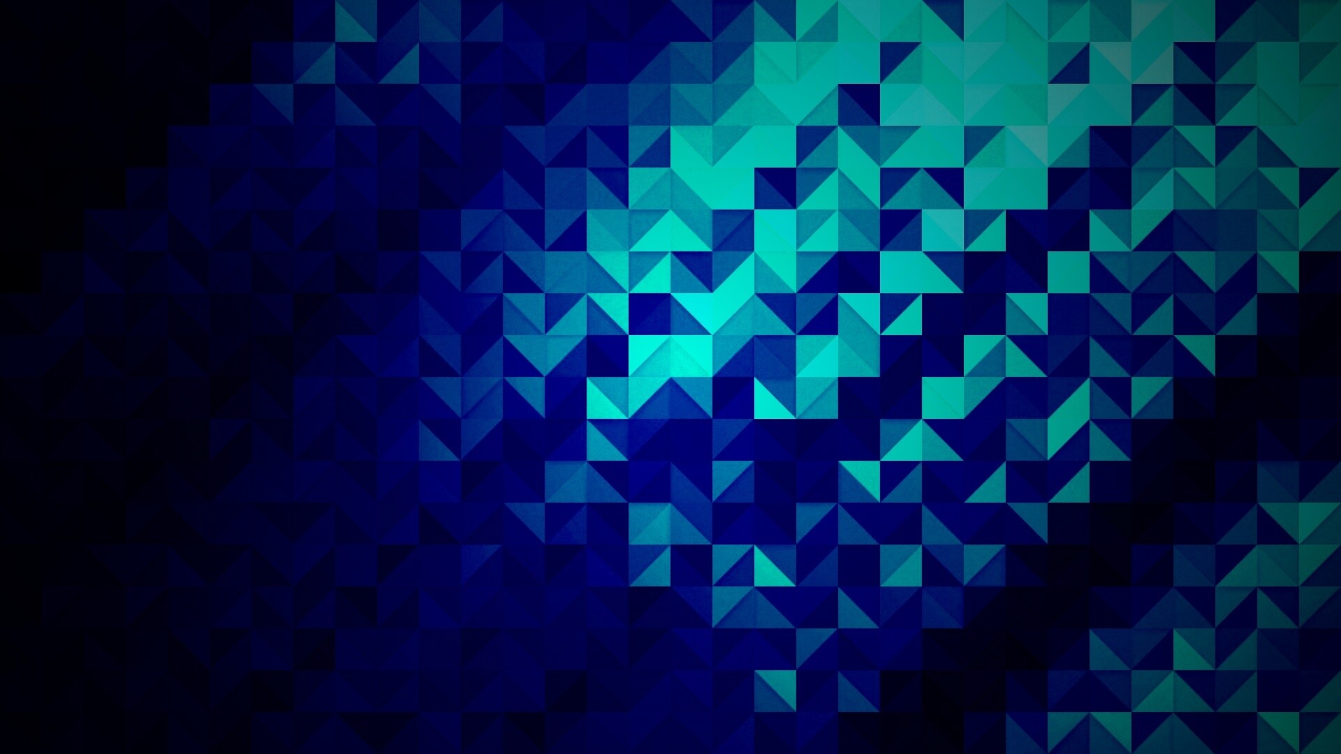 Синий квадратный узор обои