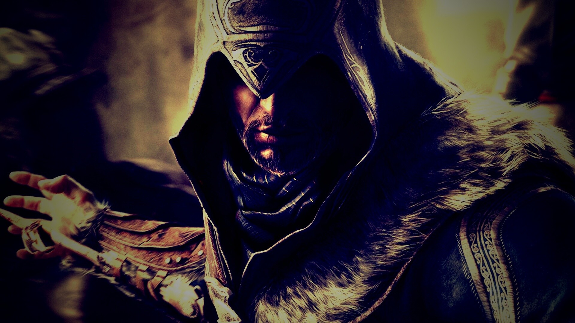 Ассасин перед атакой обои