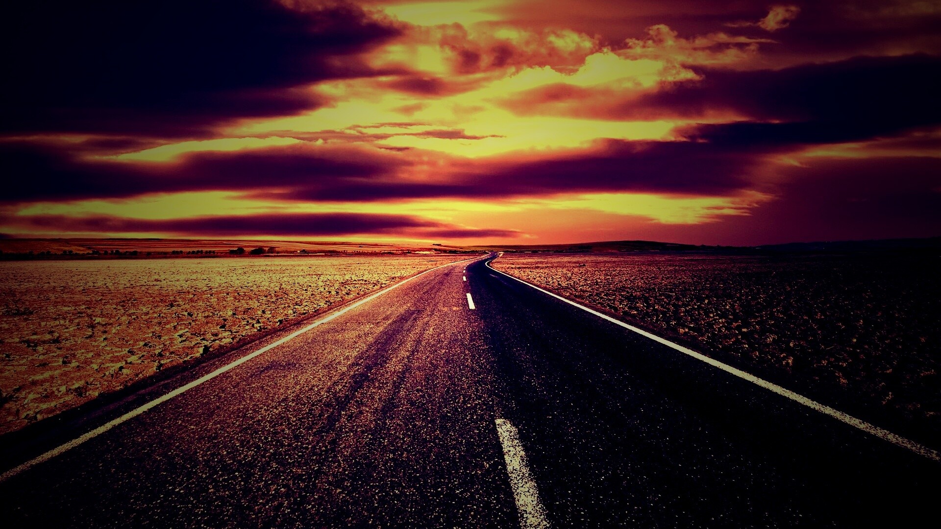 Дорого к горизонту обои