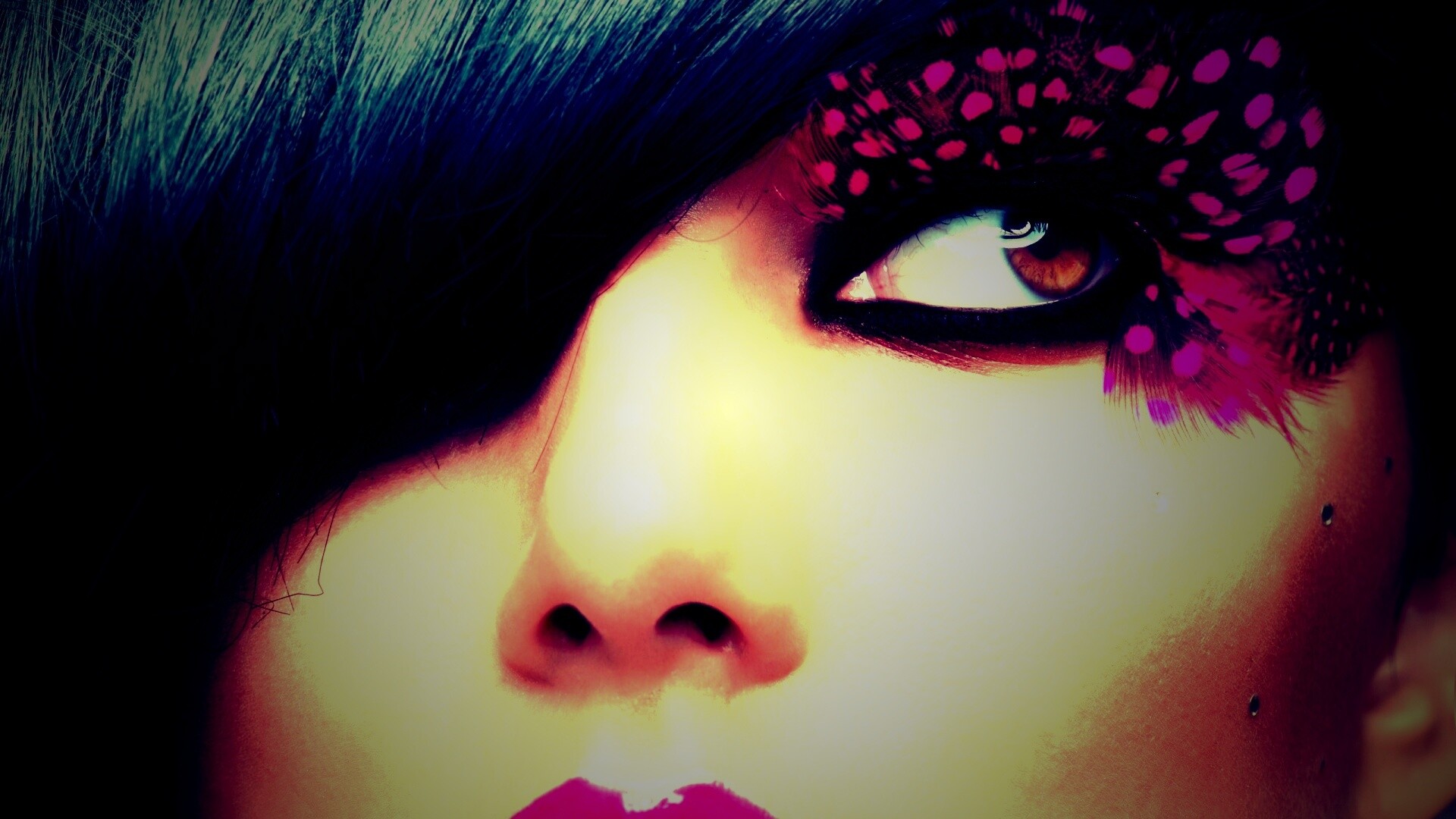 Макияж крупным планом обои