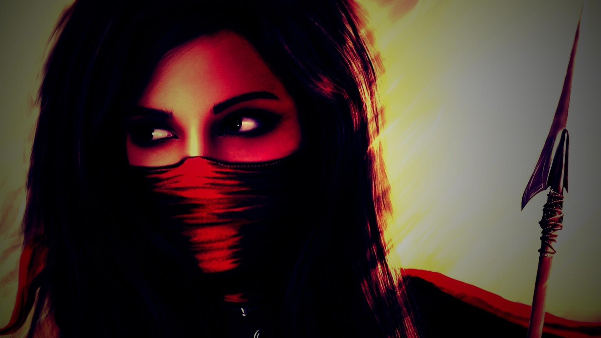 Девушка - ассасин обои