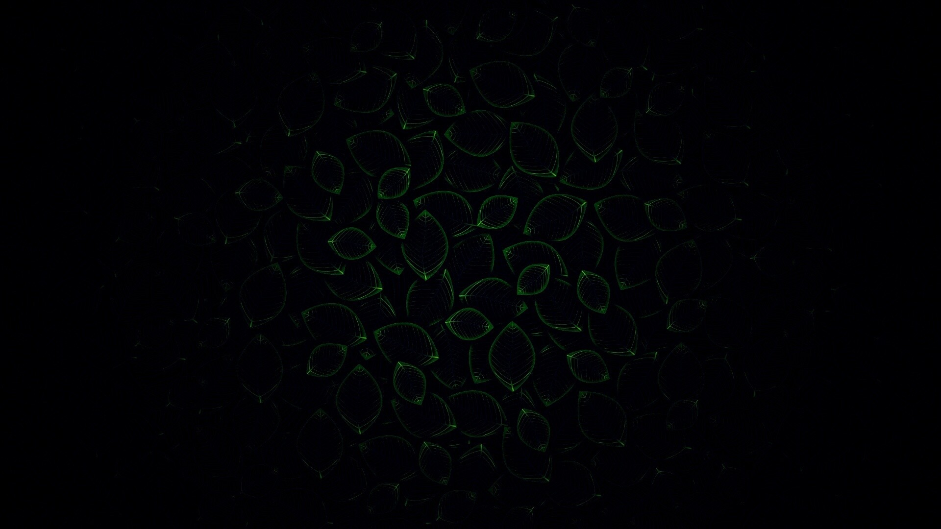 Векторные зеленые листья обои