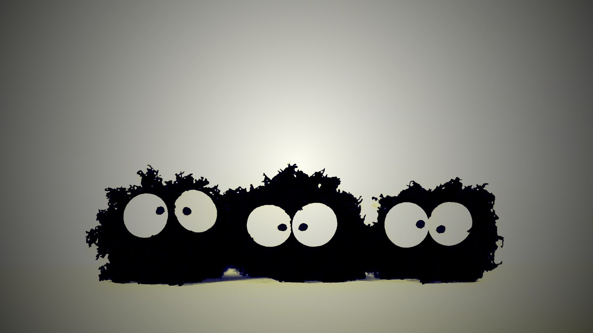 Кляксы с глазами обои