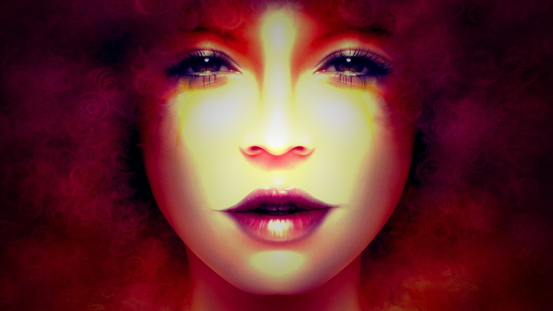 Карамельное личико обои