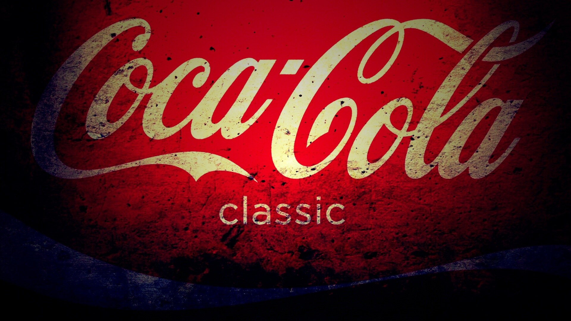 Логотип Кока-Кола в стиле гранж обои