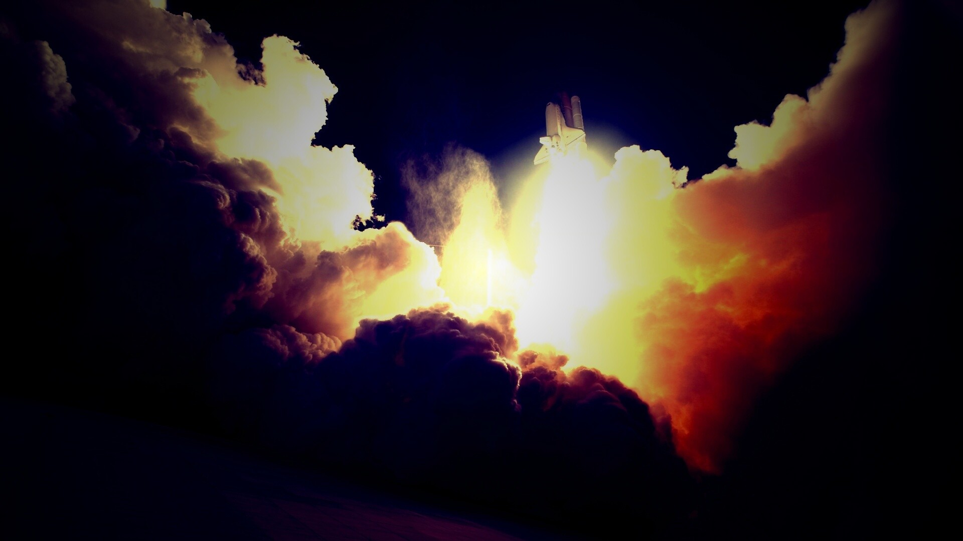 Взлет шатла обои