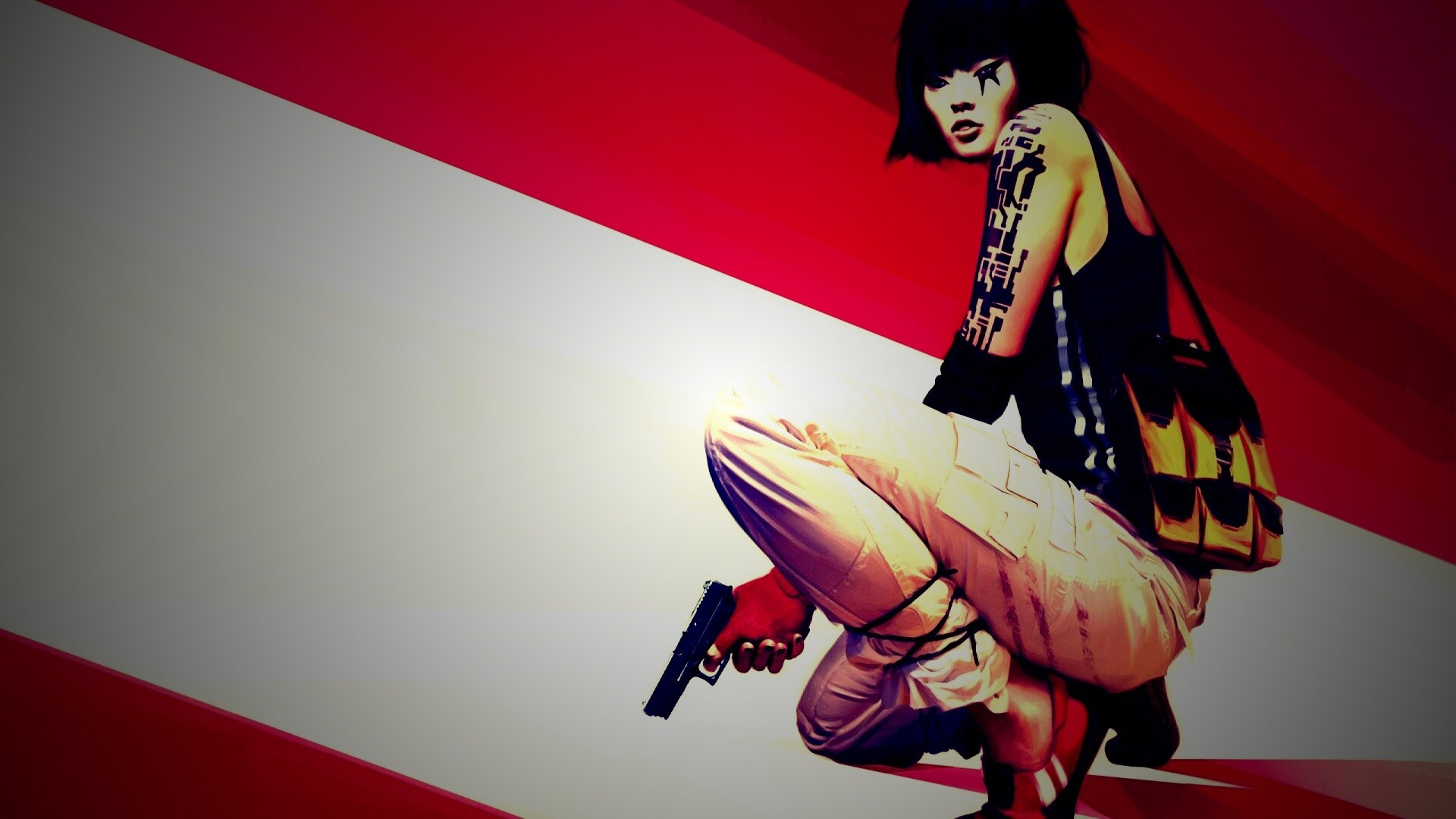 Фейт с пистолетом обои