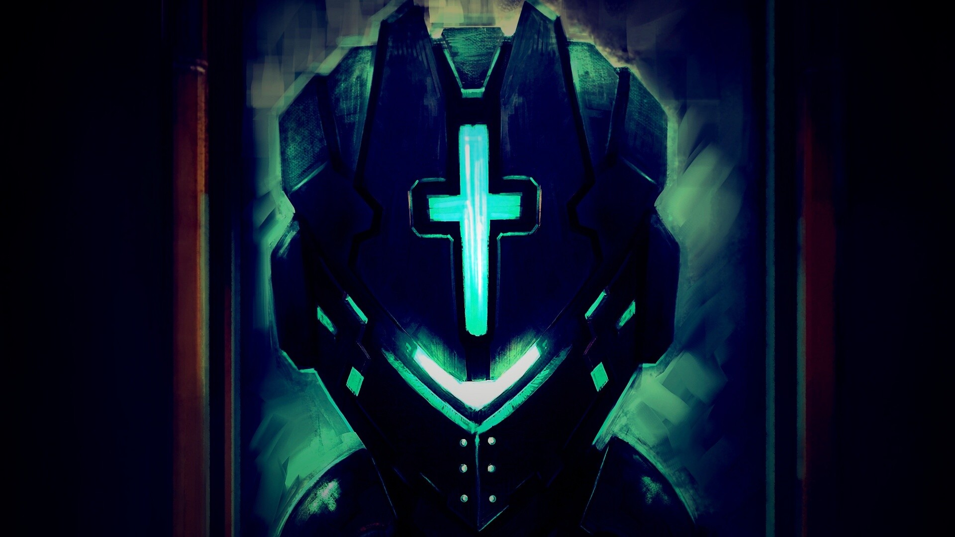 Рыцарь в стиле Dead Space обои