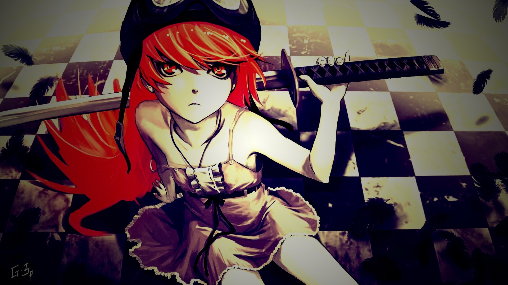 Полувампир из Bakemonogatari обои