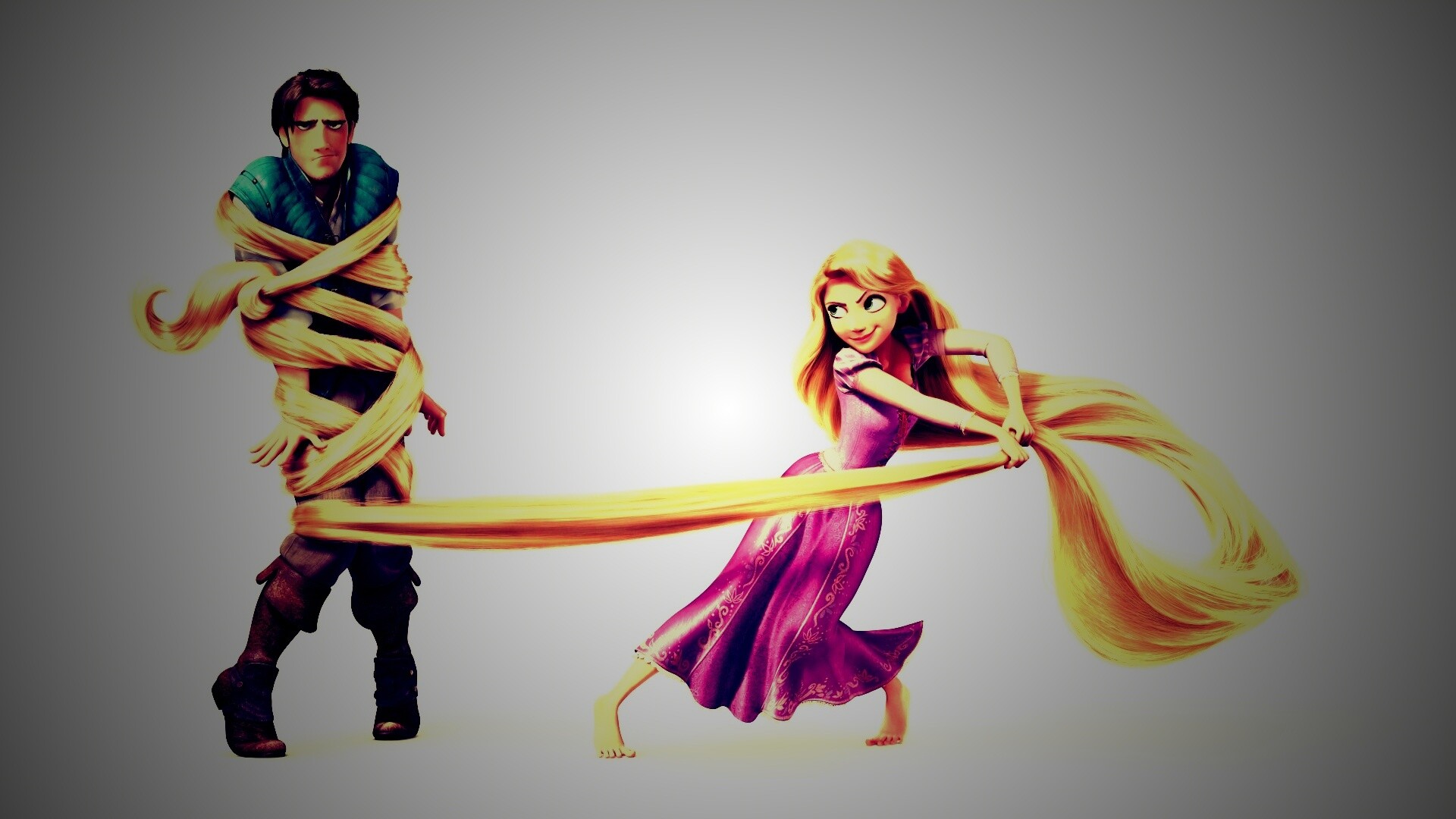 Рапунцель и пойманный Флин обои