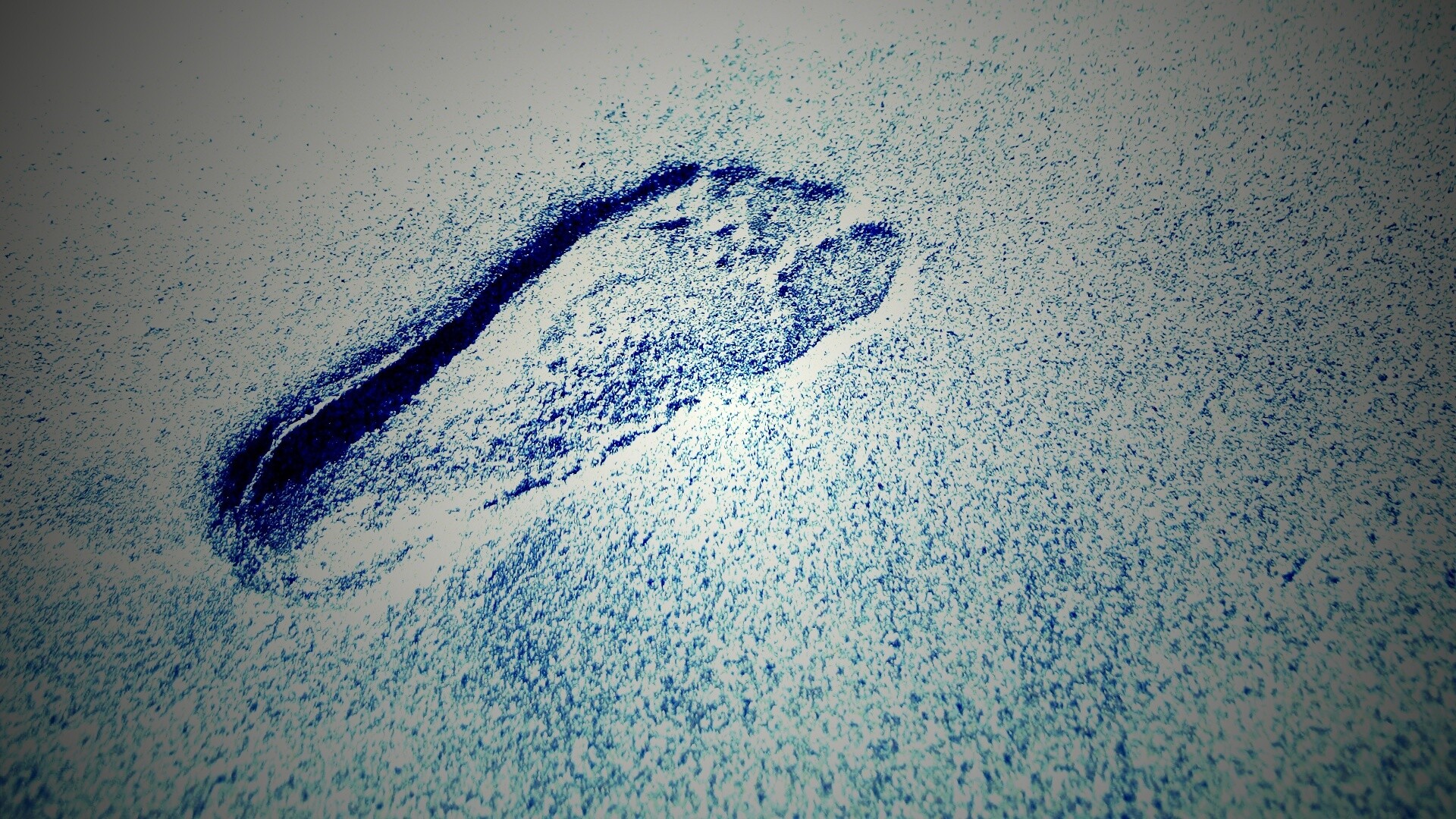 Отпечаток ноги обои