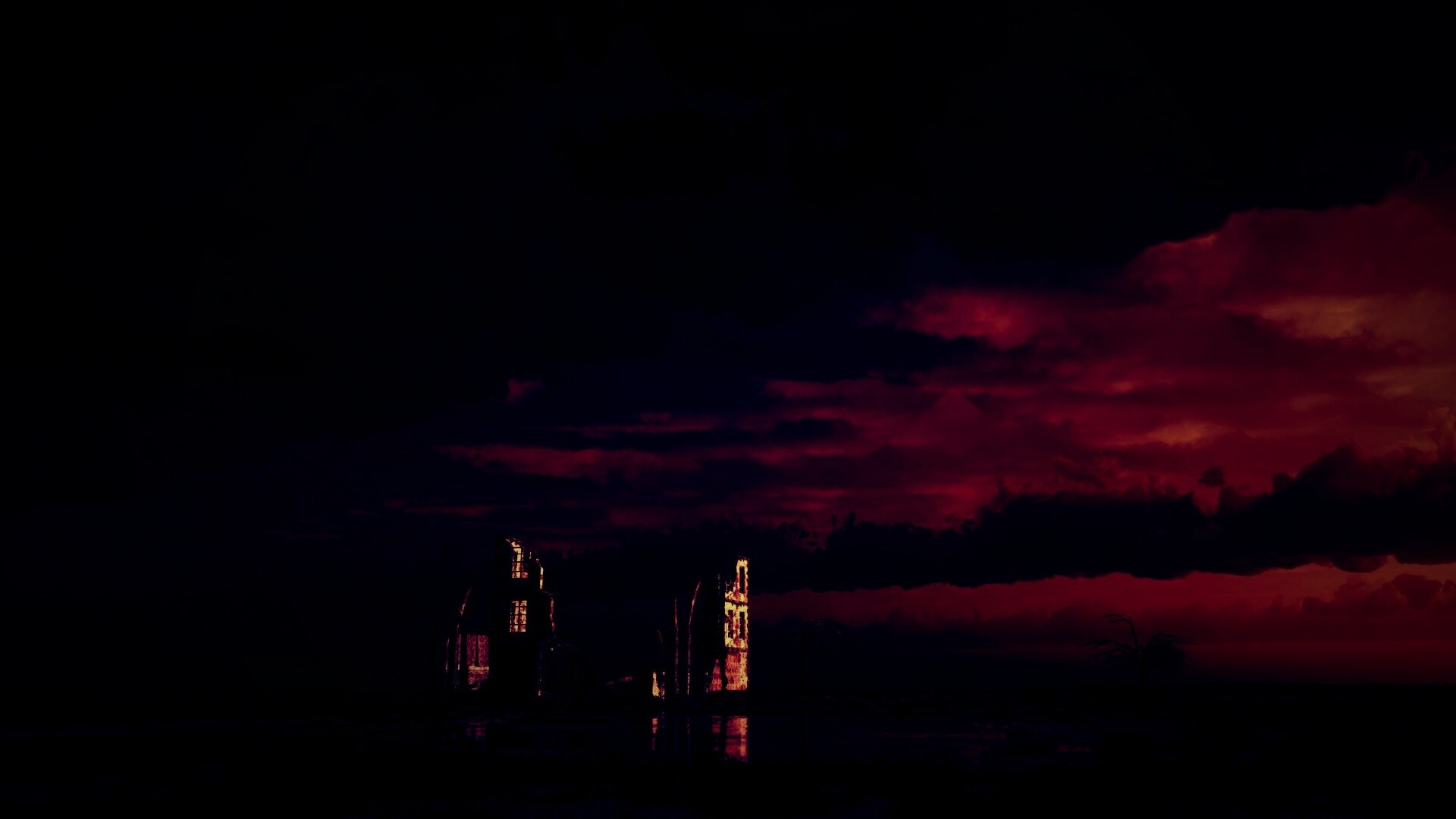 Руины здания обои