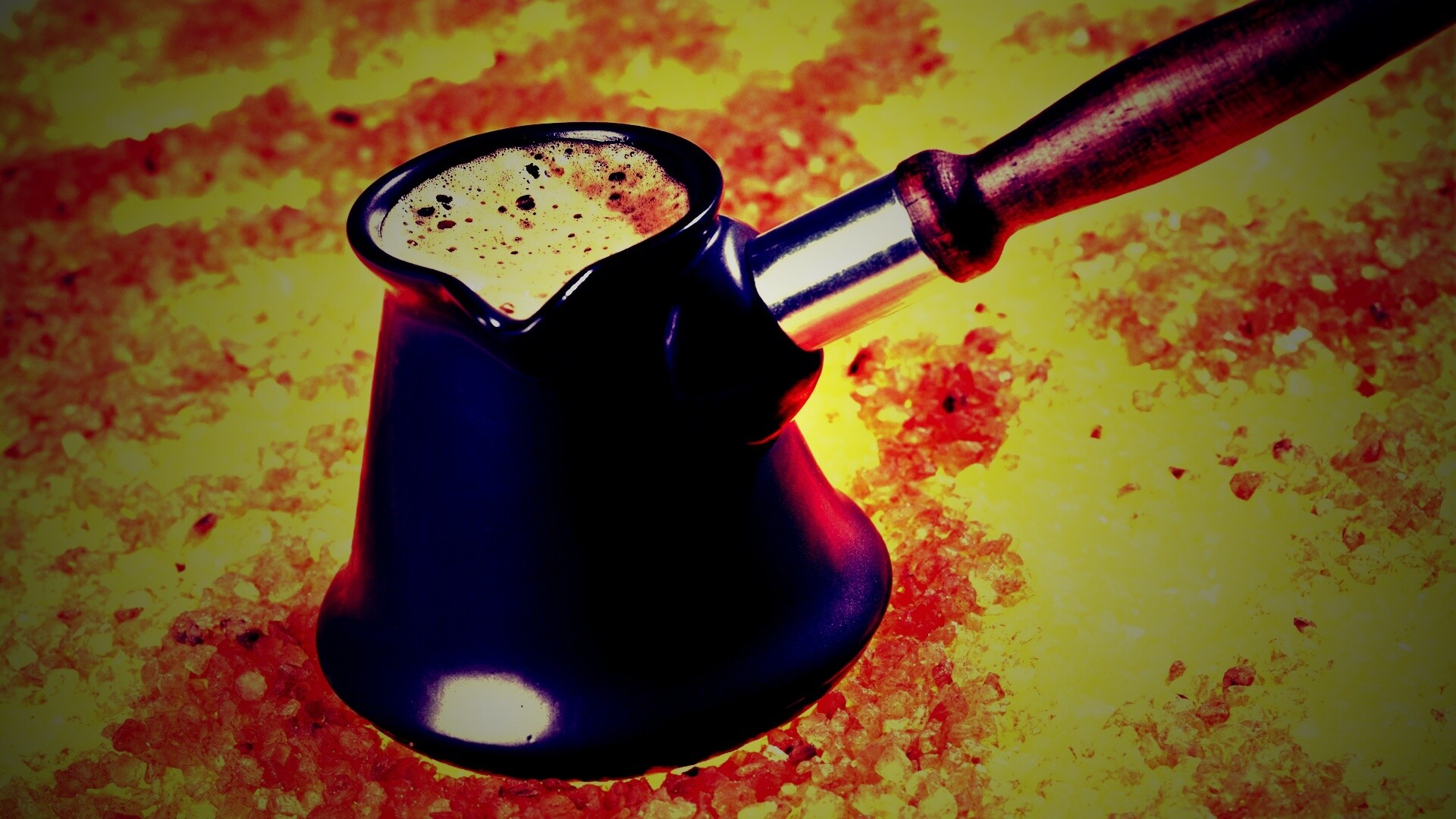 Кофе на углях обои