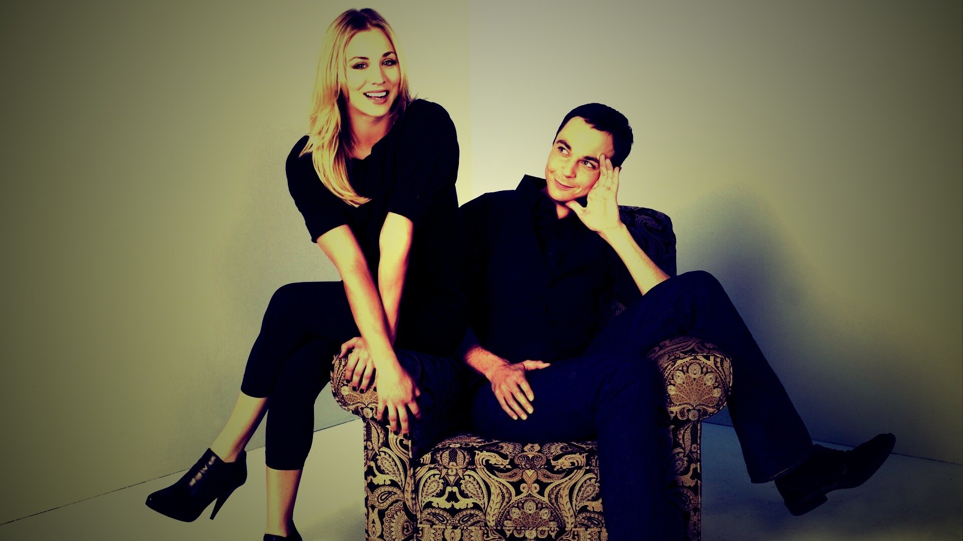 Пенни и Шелдон обои