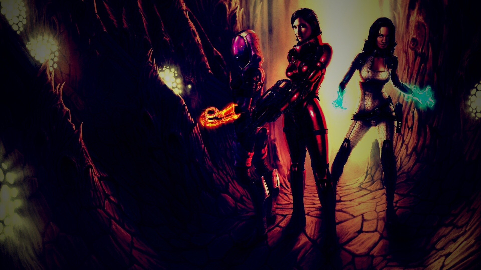 Девушки mass effect обои