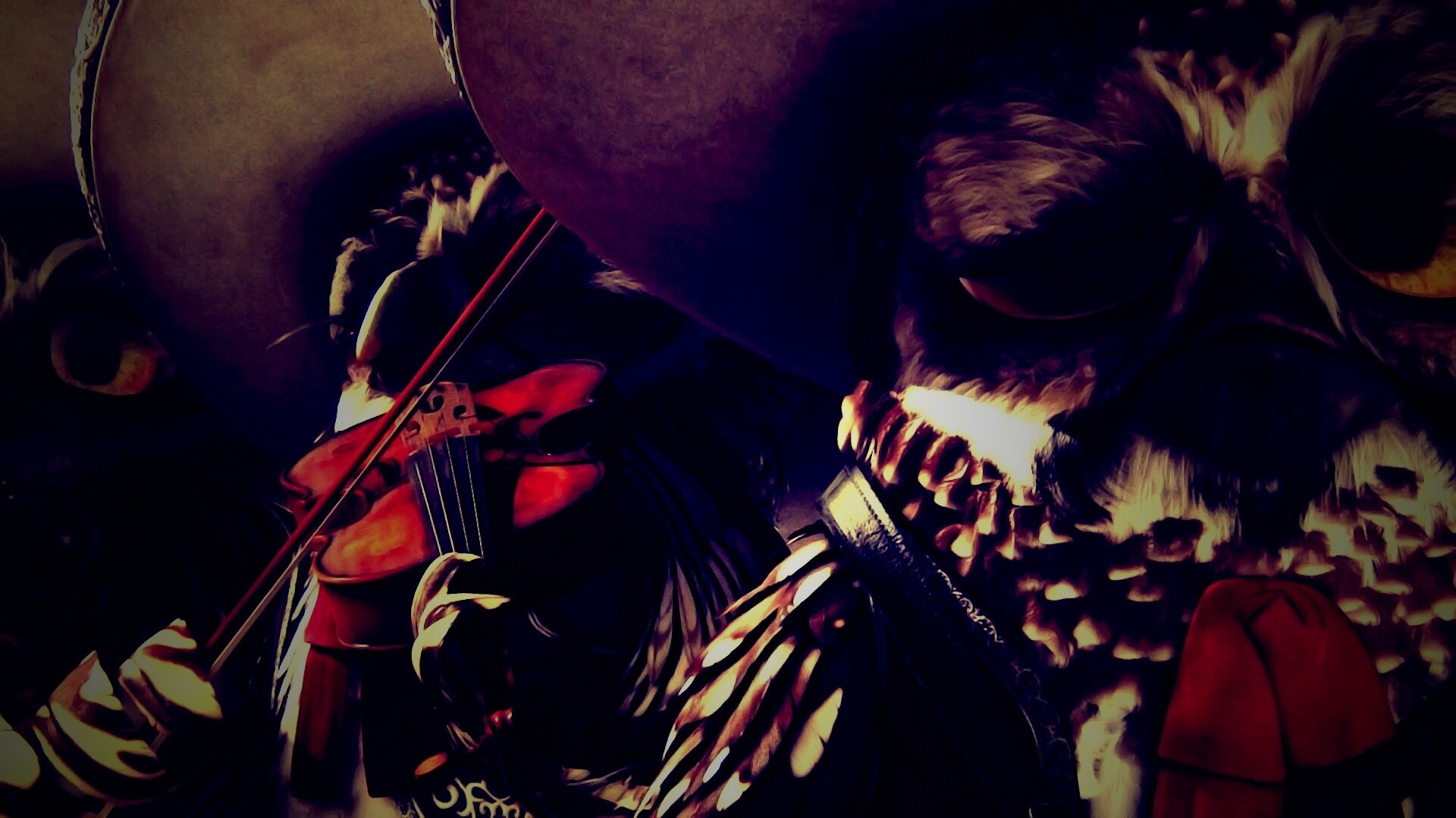 Совы-мариачи из Ранго обои